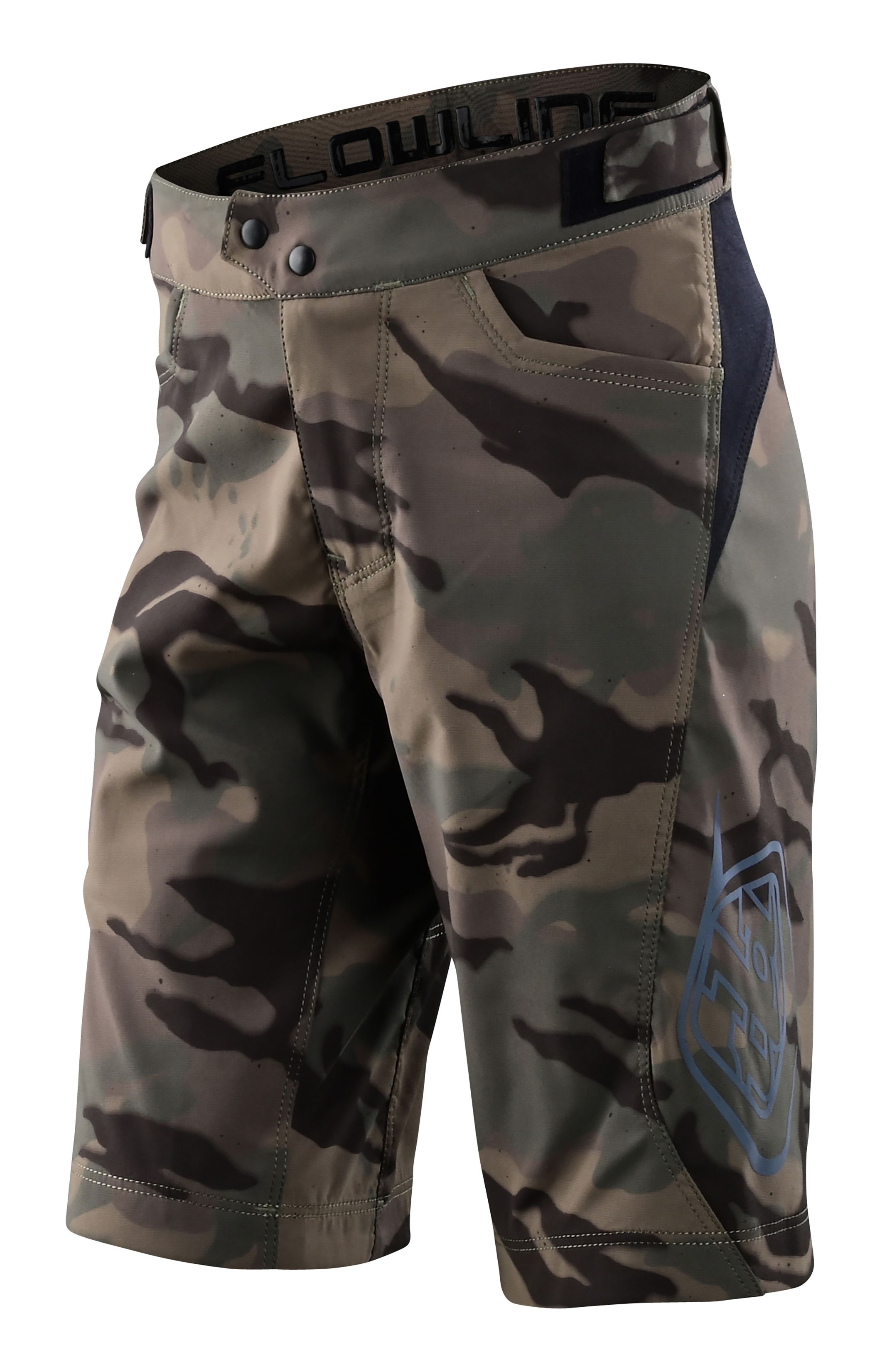 TROY LEE DESIGNS FLOWLINE SHORT SHELL, SPRAY CAMO, ARMY, YOUTH, 26 / YOUTH TROY LEE DESIGNS FLOWLINE SHORT SHELL, SPRAY CAMO, ARMY, YOUTH, 26 / YOUTH