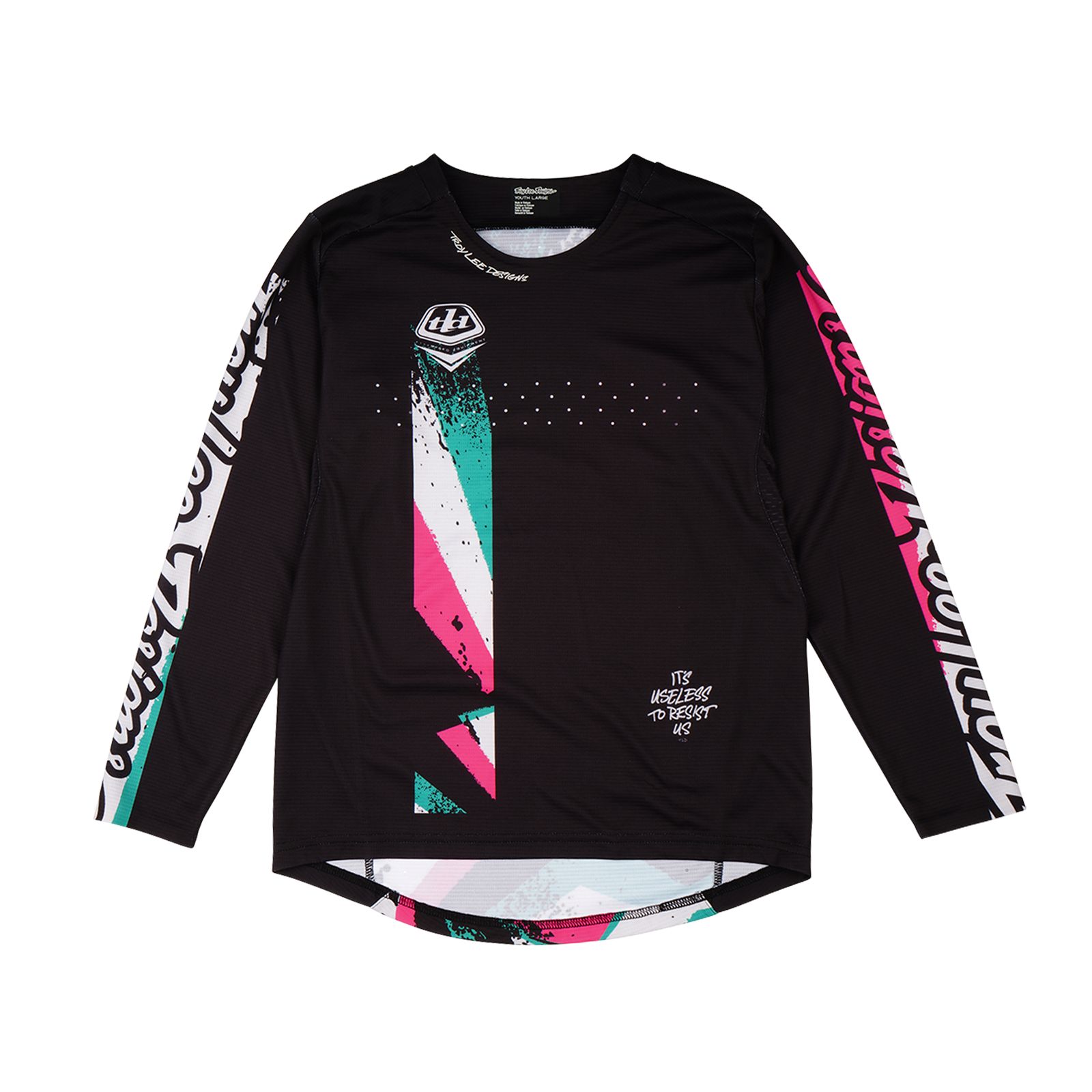 TROY LEE DESIGNS SPRINT JERSEY, FULL PULL, BLACK, YOUTH XL, XL, YOUTH TROY LEE DESIGNS SPRINT JERSEY, FULL PULL, BLACK, YOUTH XL, XL, YOUTH
