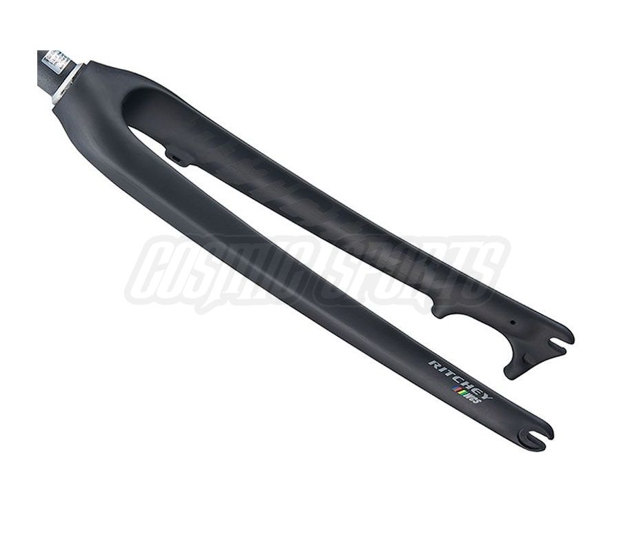 RITCHEY WCS CARBON CROSS DISC FORK, 700C, 28.6-30, 45MM, 395MM, 100/9MM QR, POST MOUNT
