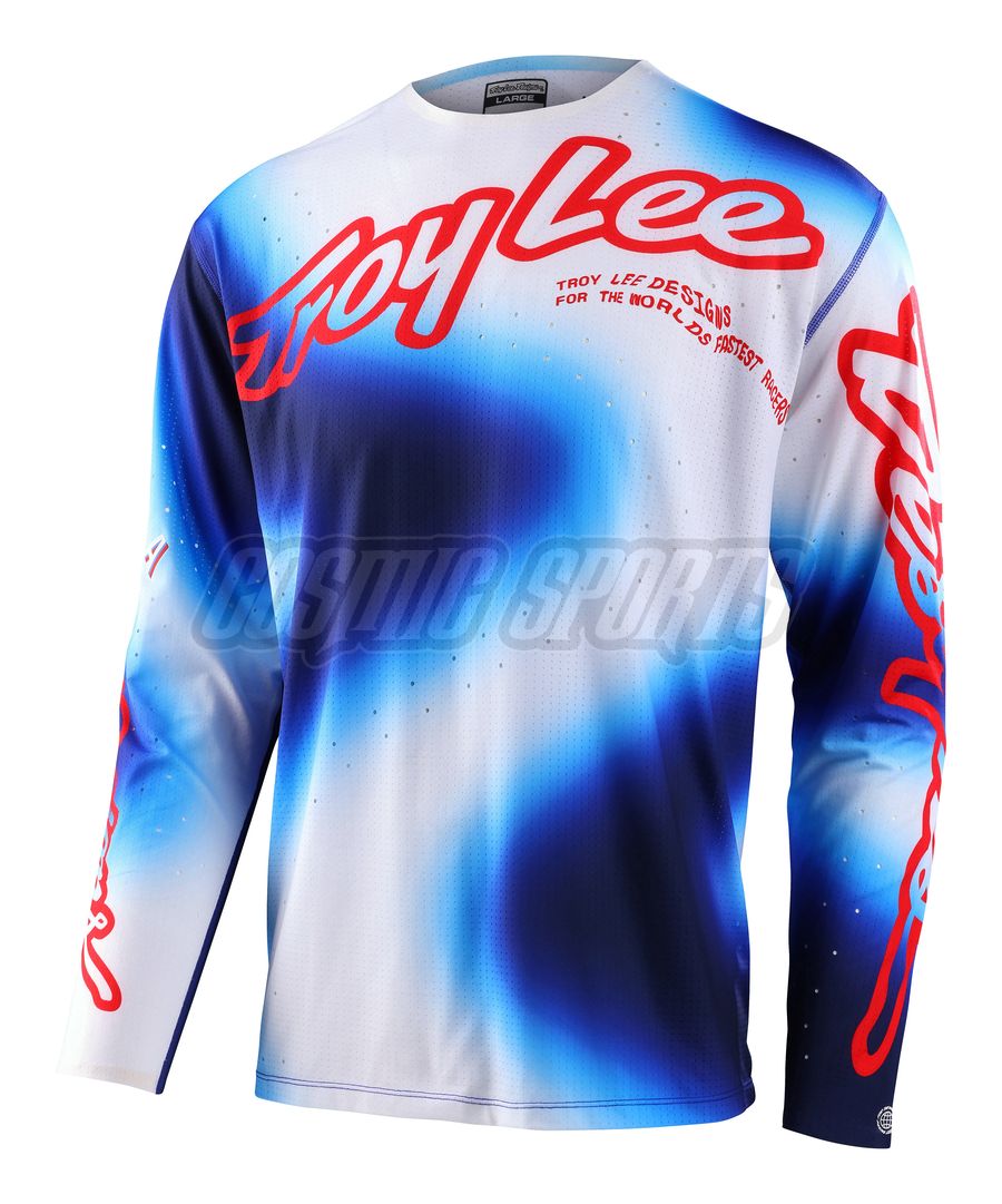 TROY LEE DESIGNS SPRINT ULTRA JERSEY, LUCID, WHITE/BLUE, M TROY LEE DESIGNS SPRINT ULTRA JERSEY, LUCID, WHITE/BLUE, M