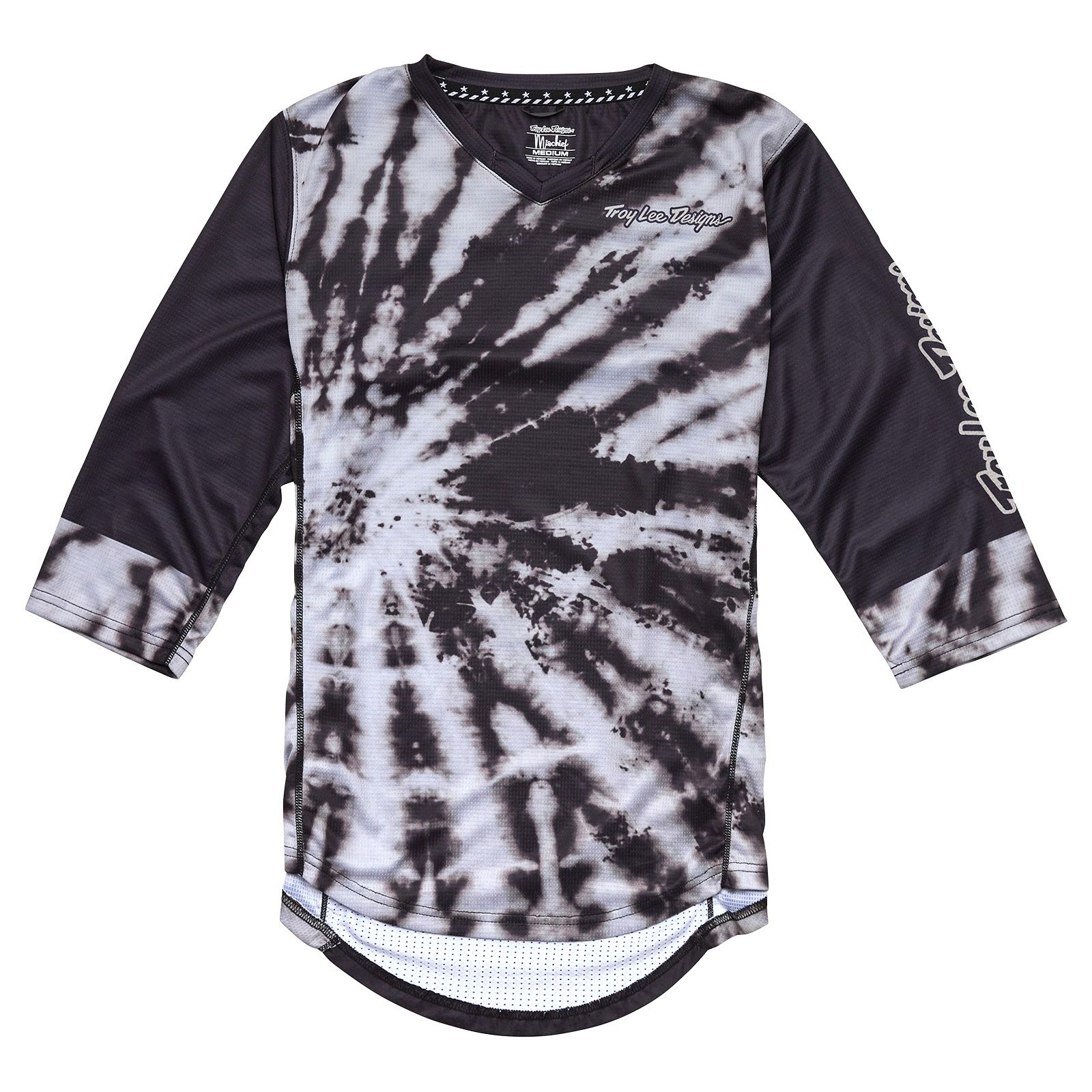TROY LEE DESIGNS WOMENS MISCHIEF 3/4 JERSEY, TIE DYE, BLACK, XL TROY LEE DESIGNS WOMENS MISCHIEF 3/4 JERSEY, TIE DYE, BLACK, XL
