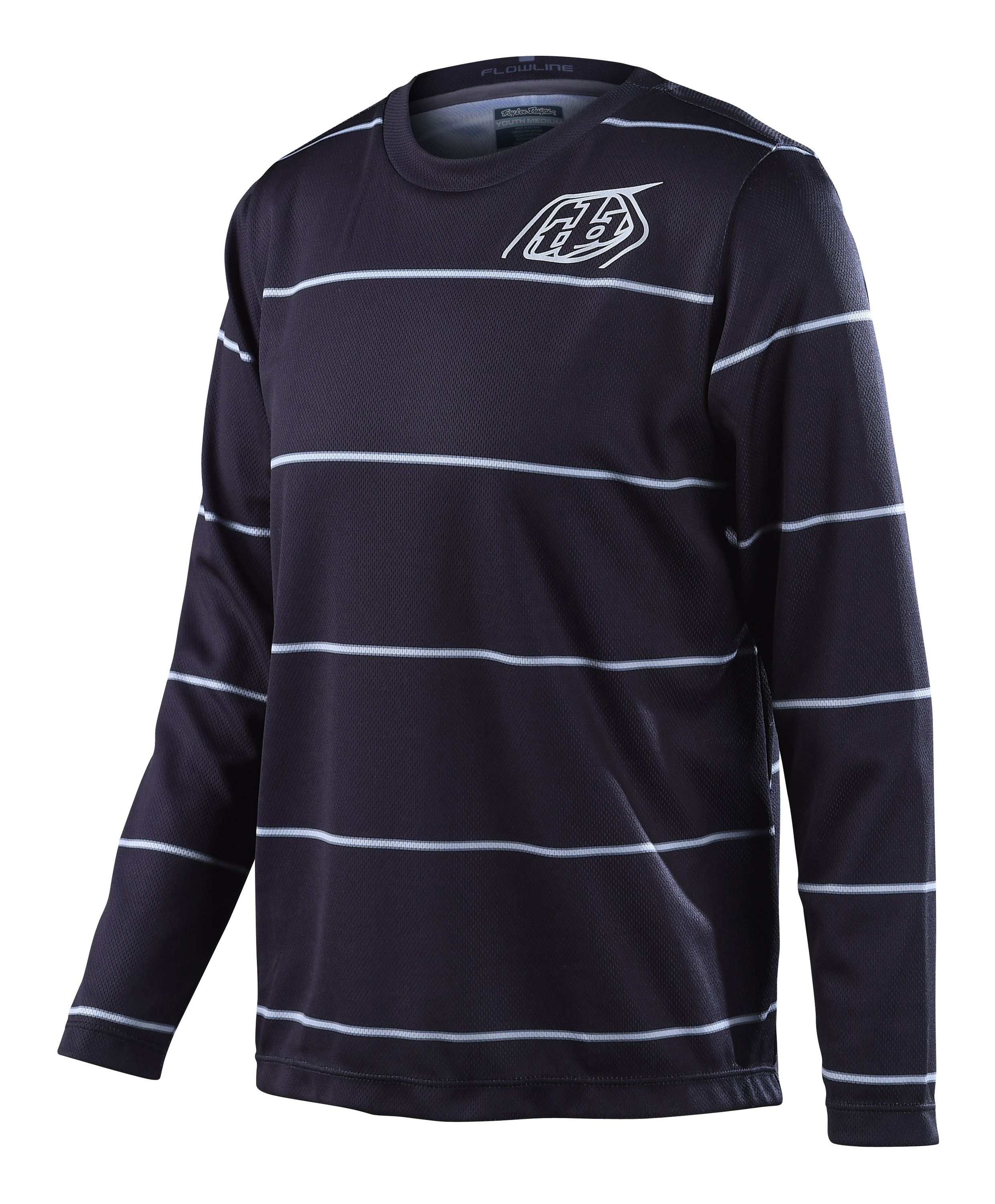 TROY LEE DESIGNS FLOWLINE LS JERSEY, REVERT, BLACK, YOUTH, L / YOUTH TROY LEE DESIGNS FLOWLINE LS JERSEY, REVERT, BLACK, YOUTH, L / YOUTH