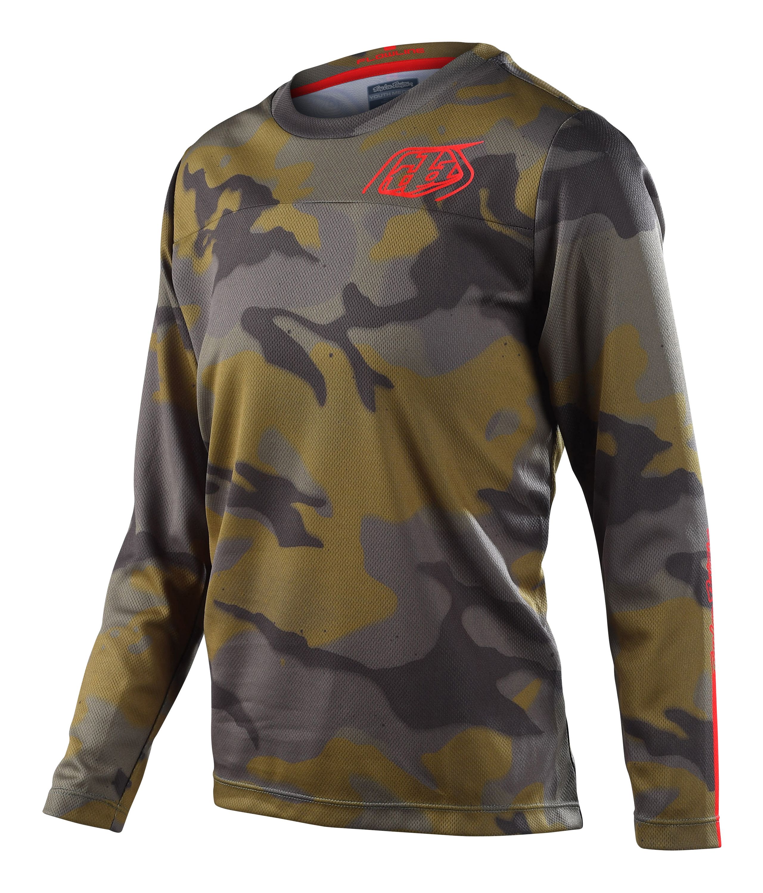 TROY LEE DESIGNS FLOWLINE LS JERSEY, SPRAY CAMO, ARMY, YOUTH, L / YOUTH TROY LEE DESIGNS FLOWLINE LS JERSEY, SPRAY CAMO, ARMY, YOUTH, L / YOUTH