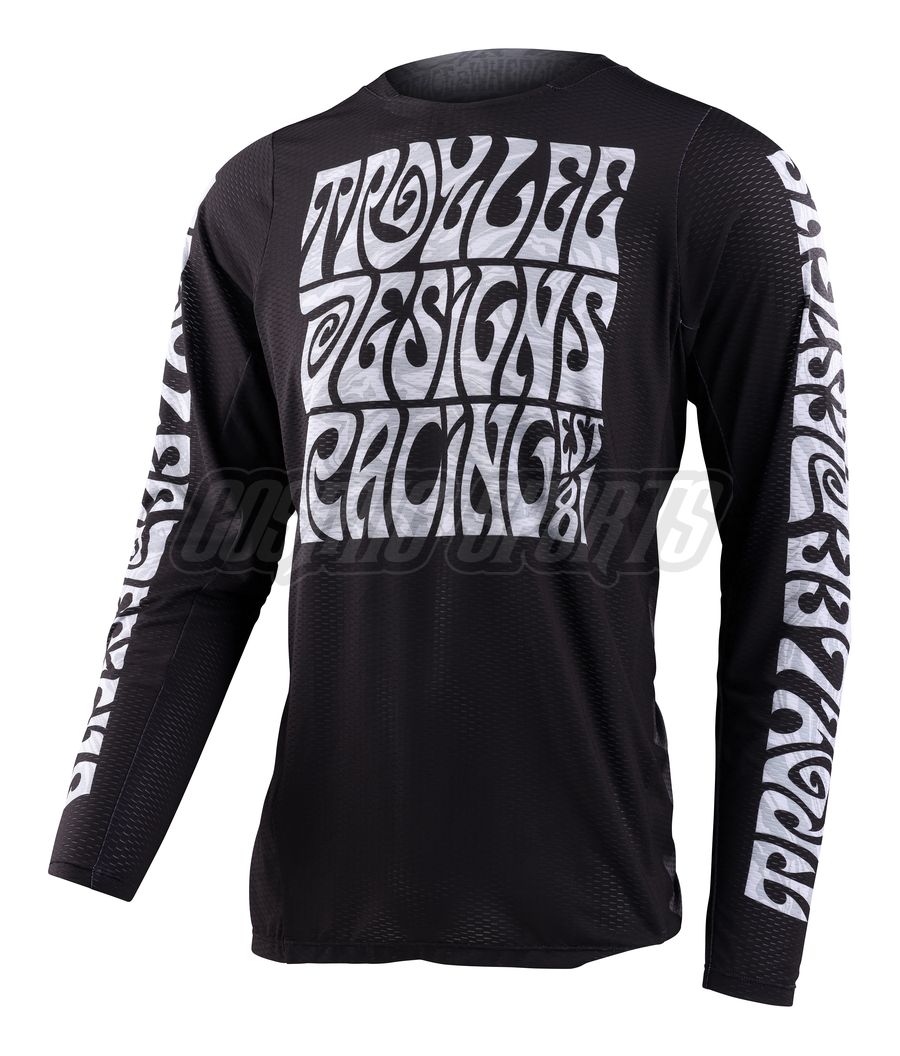 TROY LEE DESIGNS GP PRO AIR JERSEY, MANIC MONDAY, BLACK, S TROY LEE DESIGNS GP PRO AIR JERSEY, MANIC MONDAY, BLACK, S