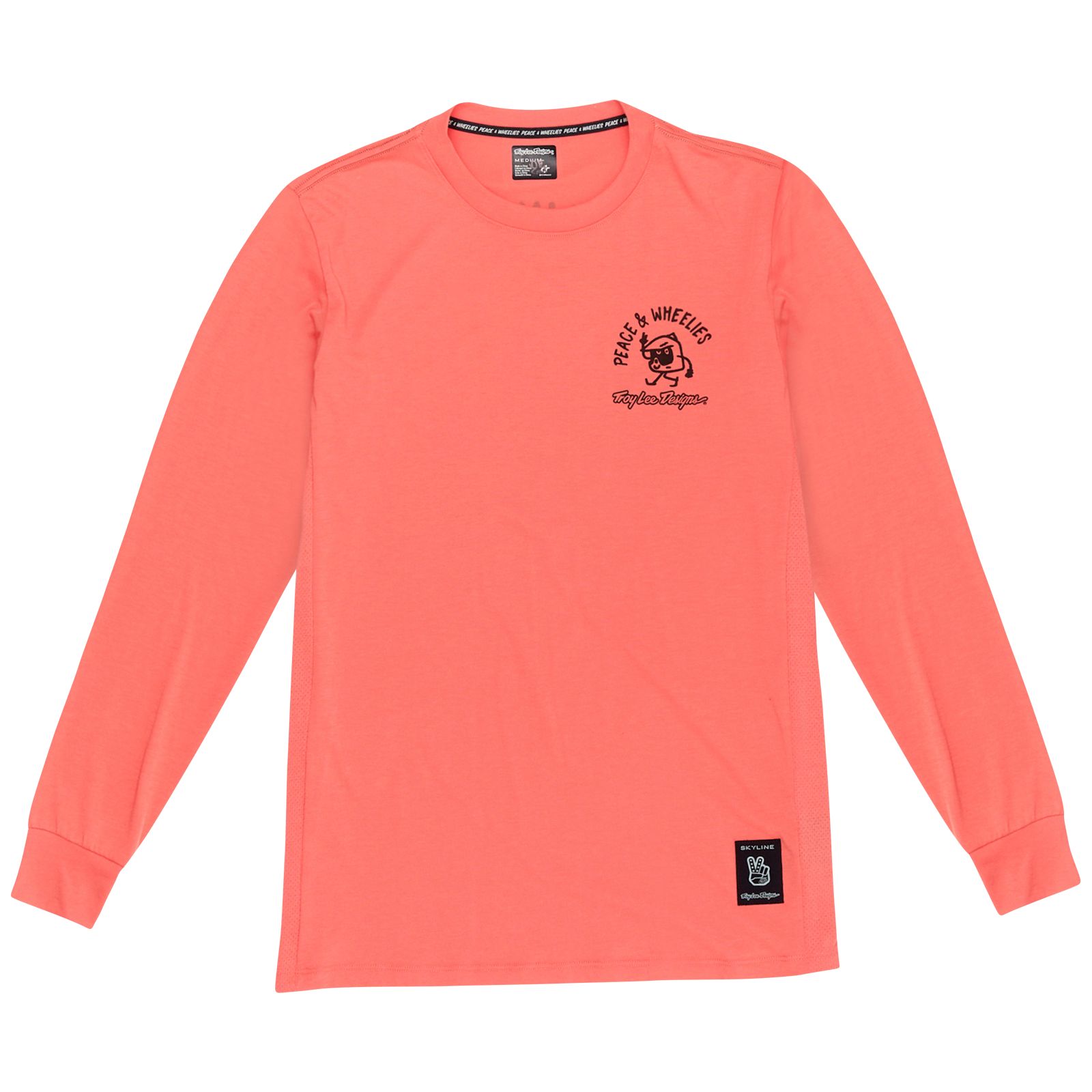 TROY LEE DESIGNS SKYLINE LS RIDE TEE, P&W, MELON, M, M TROY LEE DESIGNS SKYLINE LS RIDE TEE, P&W, MELON, M, M