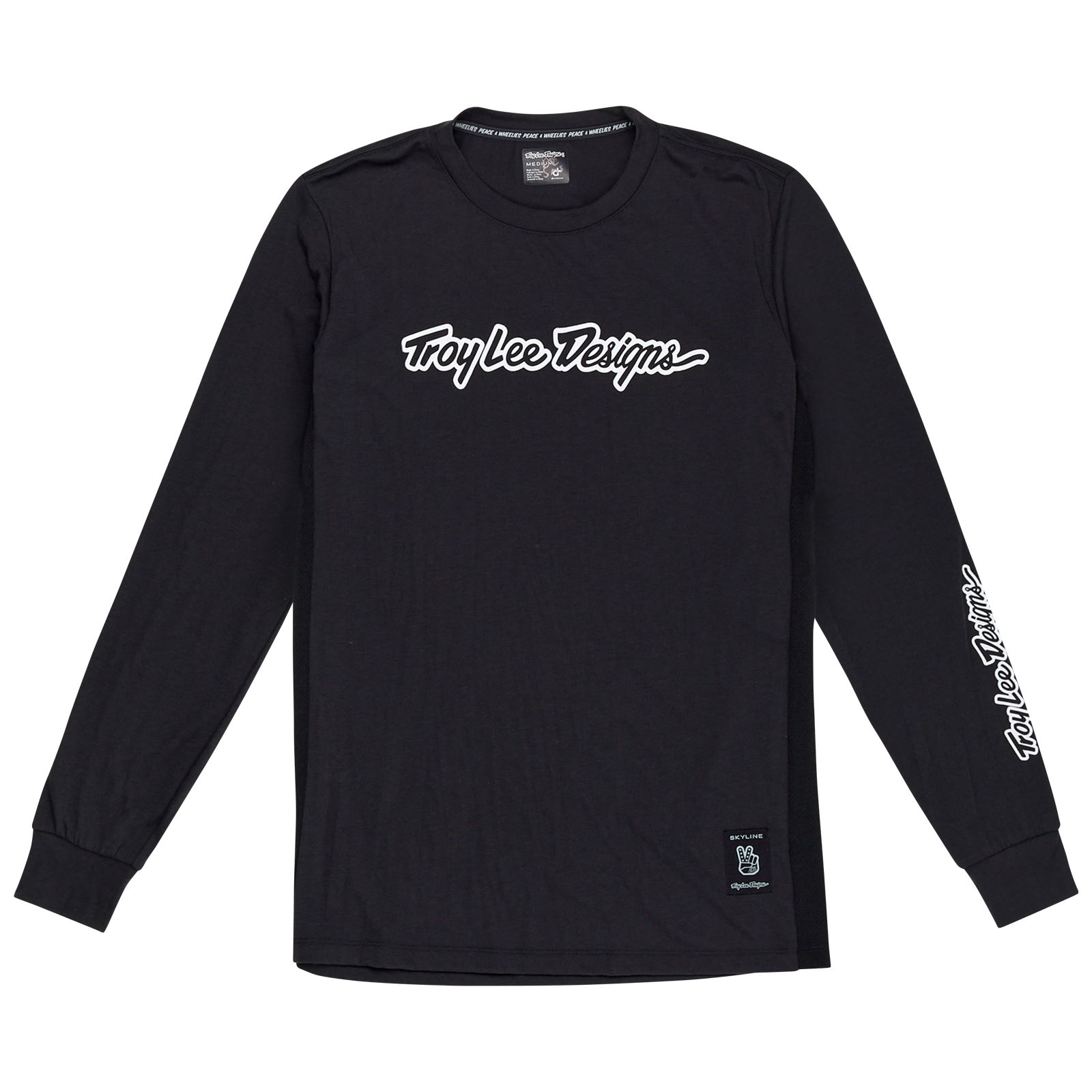 TROY LEE DESIGNS SKYLINE LS RIDE TEE, SIGNATURE, BLACK, XXL, XXL TROY LEE DESIGNS SKYLINE LS RIDE TEE, SIGNATURE, BLACK, XXL, XXL