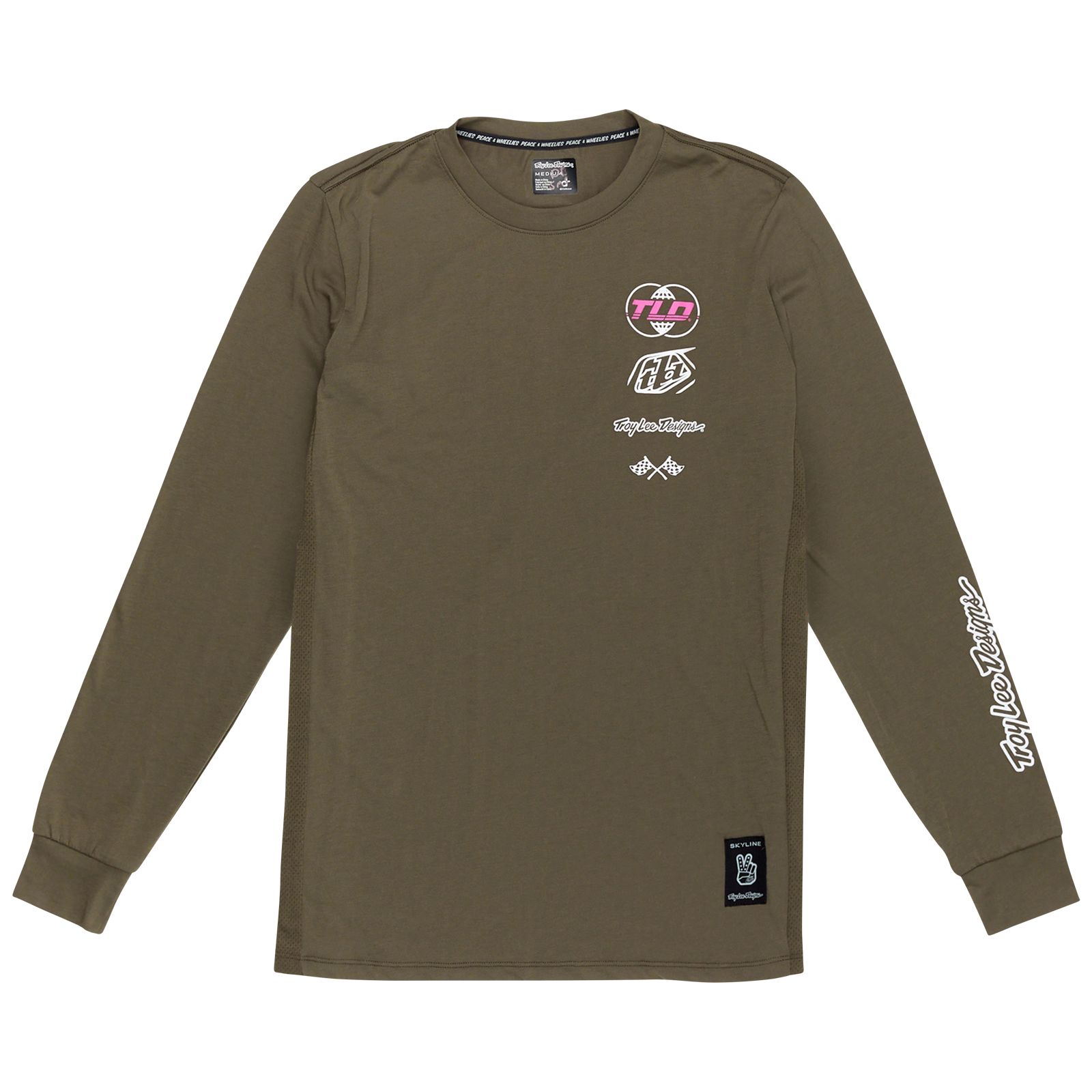 TROY LEE DESIGNS SKYLINE LS RIDE TEE, WORLDWIDE, CAPER, S, S TROY LEE DESIGNS SKYLINE LS RIDE TEE, WORLDWIDE, CAPER, S, S