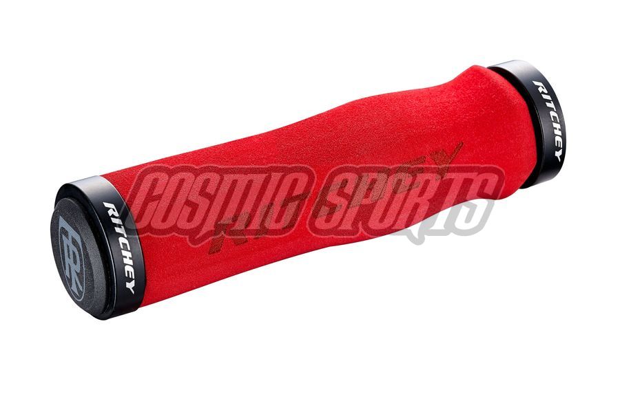 RITCHEY WCS ERGO TRUEGRIP LOCK-ON GRIP, 129/33MM, RED RITCHEY WCS ERGO TRUEGRIP LOCK-ON GRIP, 129/33MM, RED