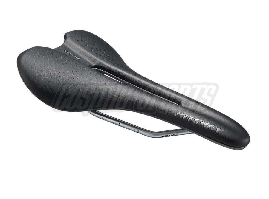 RITCHEY COMP SKYLINE V2 SADDLE, 277X147MM, 7X7MM RAILS STEEL, BLACK