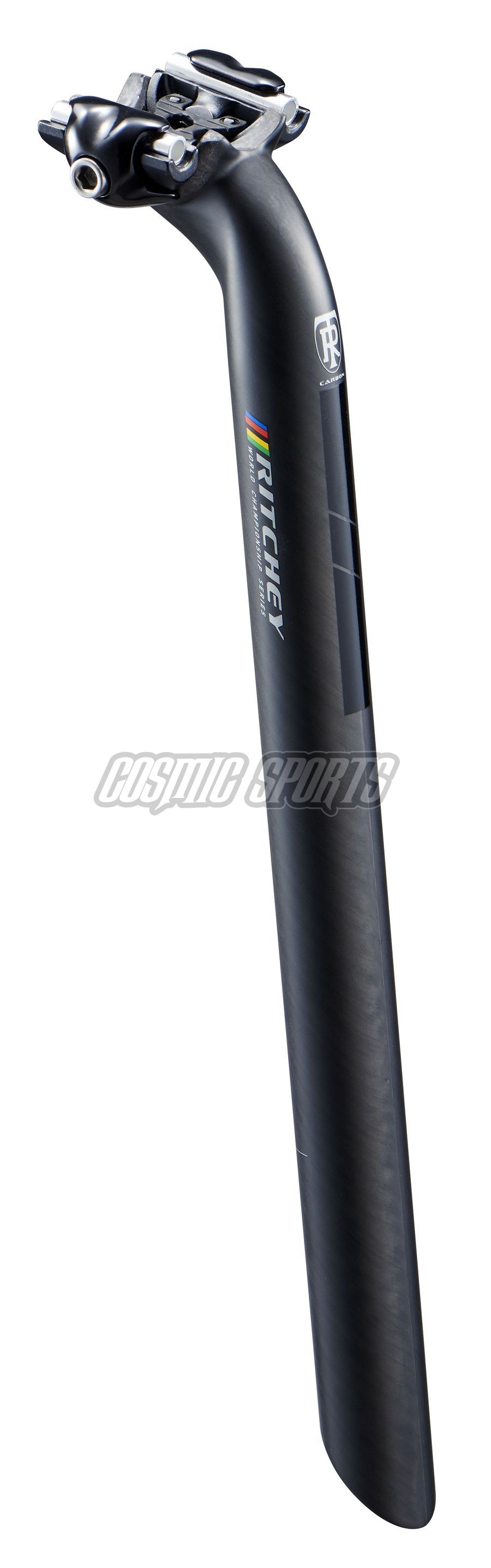 RITCHEY WCS CARBON 1-BOLT SEATPOST, 25MM, 27.2X350MM, 7X7MM RAILS, MATTE CARBON UD RITCHEY WCS CARBON 1-BOLT SEATPOST, 25MM, 27.2X350MM, 7X7MM RAILS, MATTE CARBON UD