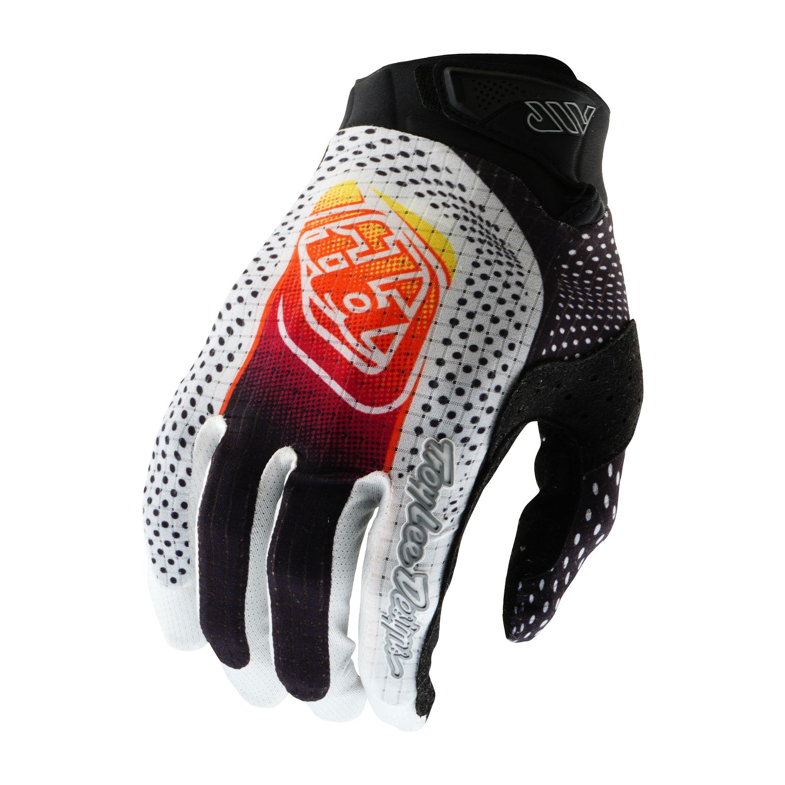 TROY LEE DESIGNS AIR GLOVE, OPTIC, WHITE/BLACK, M, M TROY LEE DESIGNS AIR GLOVE, OPTIC, WHITE/BLACK, M, M
