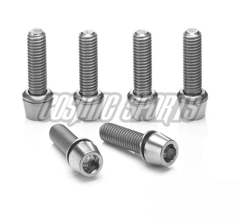 RITCHEY WCS 4AXIS STEM BOLTS, 6 PCS., TITANIUM, SILVER RITCHEY WCS 4AXIS STEM BOLTS, 6 PCS., TITANIUM, SILVER