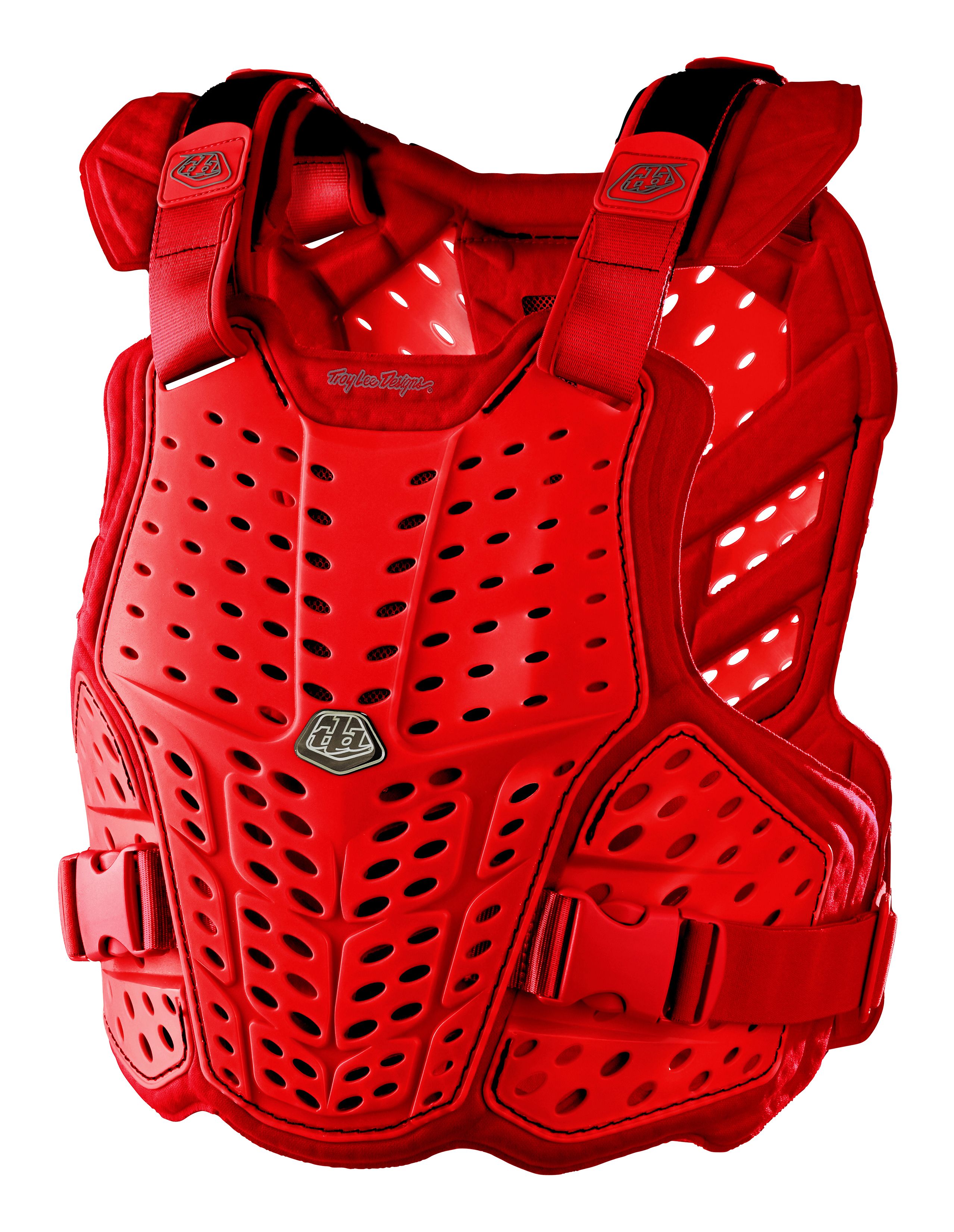 TROY LEE DESIGNS ROCKFIGHT CHEST PROTECTOR, RED, XL/XXL TROY LEE DESIGNS ROCKFIGHT CHEST PROTECTOR, RED, XL/XXL