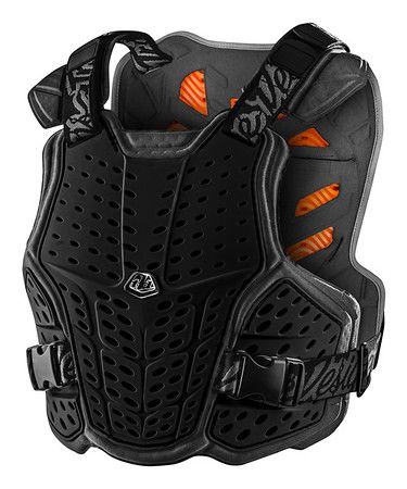 TROY LEE DESIGNS ROCKFIGHT CE CHEST PROTECTOR, BLACK, XL/XXL TROY LEE DESIGNS ROCKFIGHT CE CHEST PROTECTOR, BLACK, XL/XXL