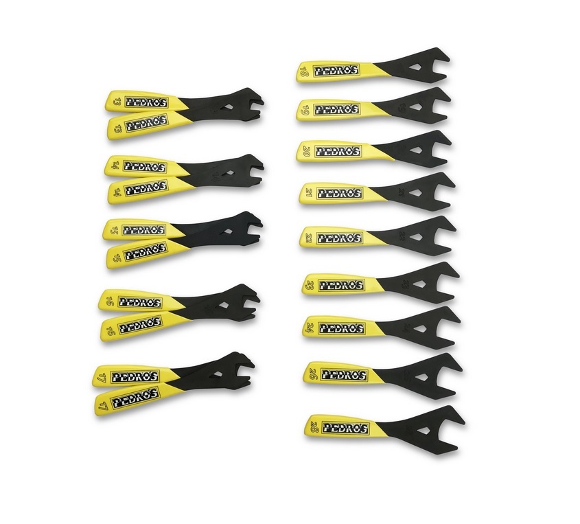 PEDRO´S CONE WRENCH SET, 19 PCS. PEDRO´S CONE WRENCH SET, 19 PCS.
