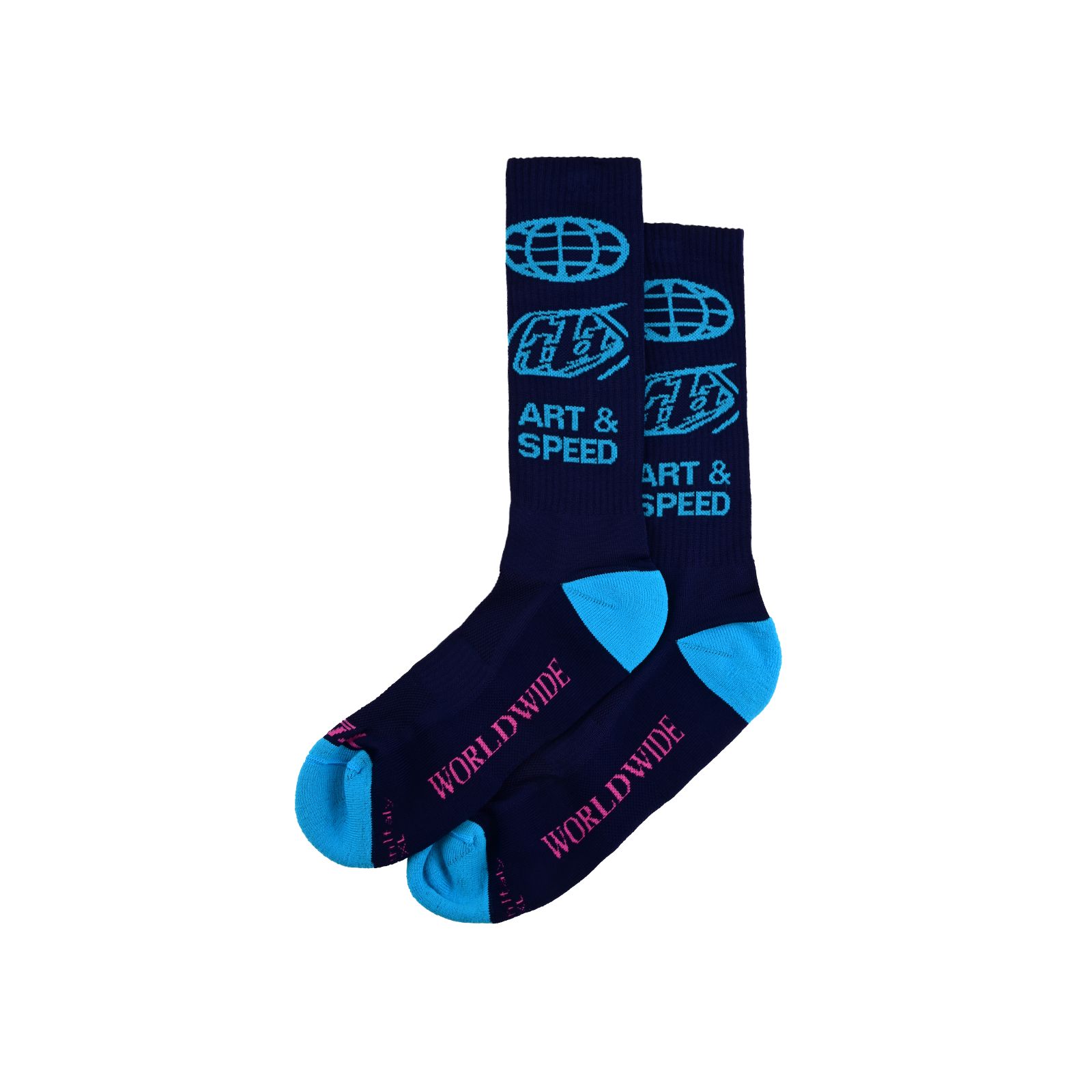 TROY LEE DESIGNS MENS PERFORMANCE SOCKS, WORLDWIDE, MIDNIGHT, L/XL, L, XL TROY LEE DESIGNS MENS PERFORMANCE SOCKS, WORLDWIDE, MIDNIGHT, L/XL, L, XL