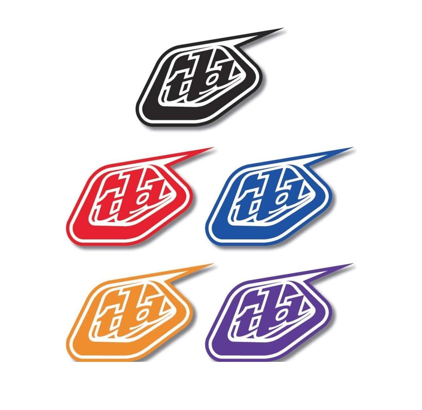 TROY LEE DESIGNS SHIELD DECAL, BLACK, 6" TROY LEE DESIGNS SHIELD DECAL, BLACK, 6"