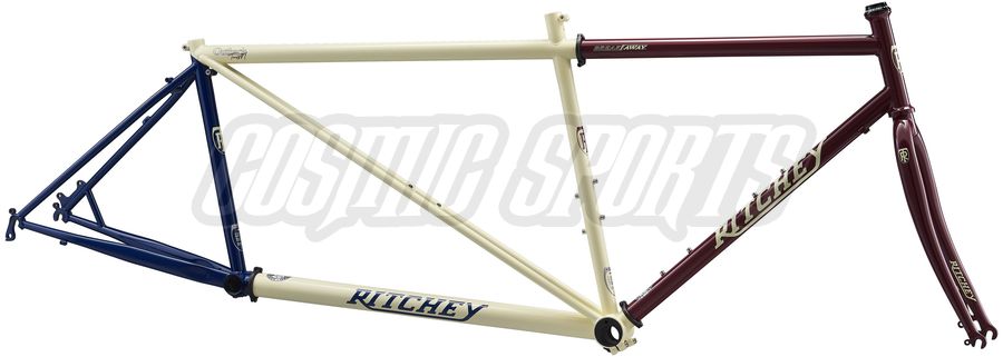 RITCHEY OUTBACK TANDM BREAK AWAY FRAME KIT, 650B/700C, L, MERLOT/CREME/INDIGO RITCHEY OUTBACK TANDM BREAK AWAY FRAME KIT, 650B/700C, L, MERLOT/CREME/INDIGO