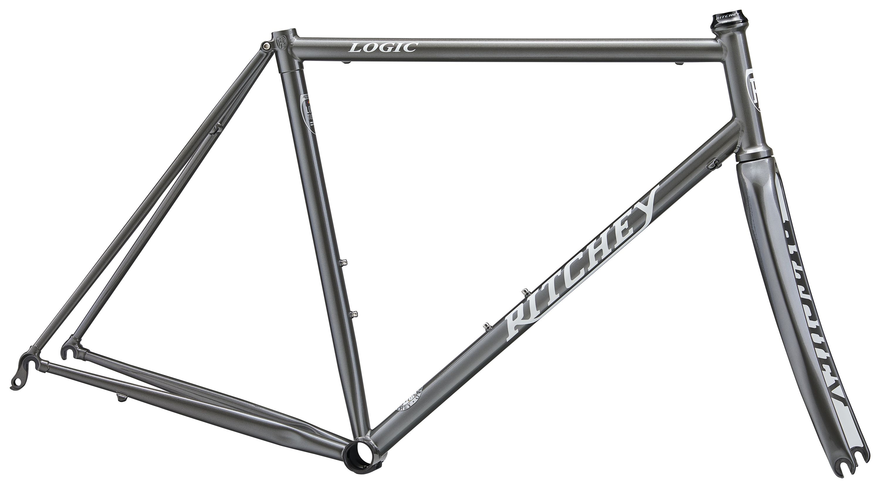 RITCHEY ROAD LOGIC FRAME KIT, 700C, 55CM, GUN METAL GREY/WHITE RITCHEY ROAD LOGIC FRAME KIT, 700C, 55CM, GUN METAL GREY/WHITE