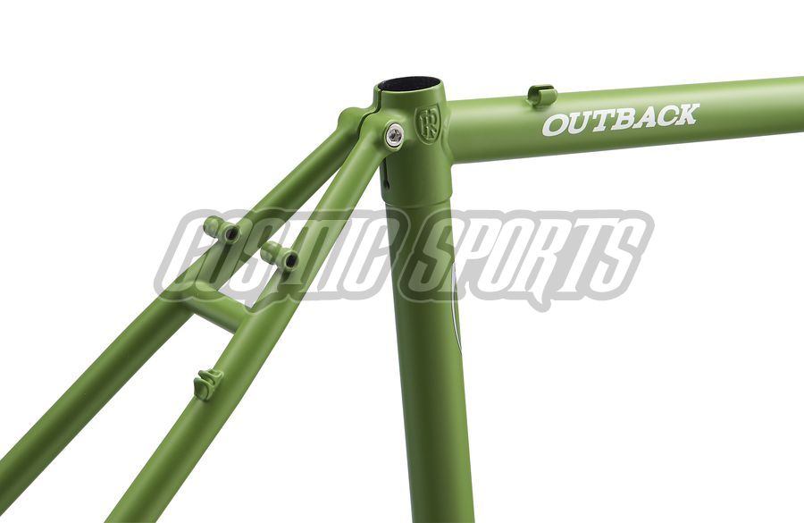RITCHEY OUTBACK V2 DISC GRAVEL FRAME KIT, 700C, GUACAMOLE GREEN/WHITE, XS RITCHEY OUTBACK V2 DISC GRAVEL FRAME KIT, 700C, GUACAMOLE GREEN/WHITE, XS