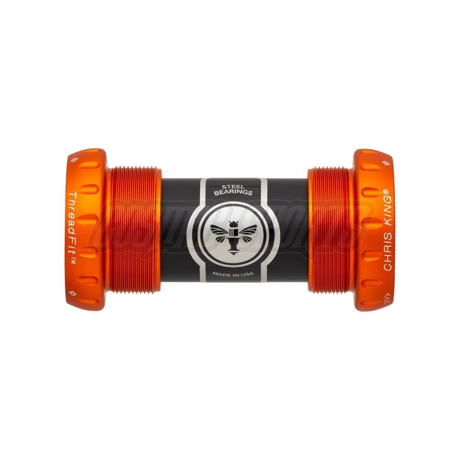CHRIS KING BOTTOM BRACKET THREADFIT 24MM, CERAMIC-BEARINGS, MATTE MANGO