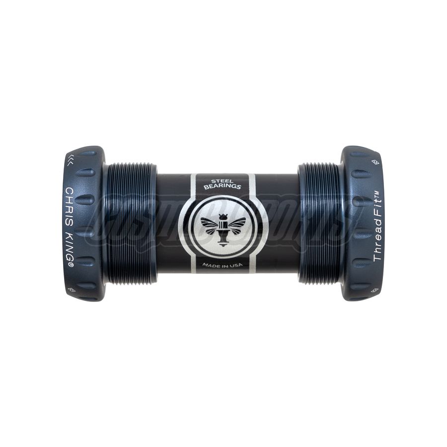 CHRIS KING BOTTOM BRACKET THREADFIT 24MM, STEEL-BEARINGS, MIDNIGHT CHRIS KING BOTTOM BRACKET THREADFIT 24MM, STEEL-BEARINGS, MIDNIGHT