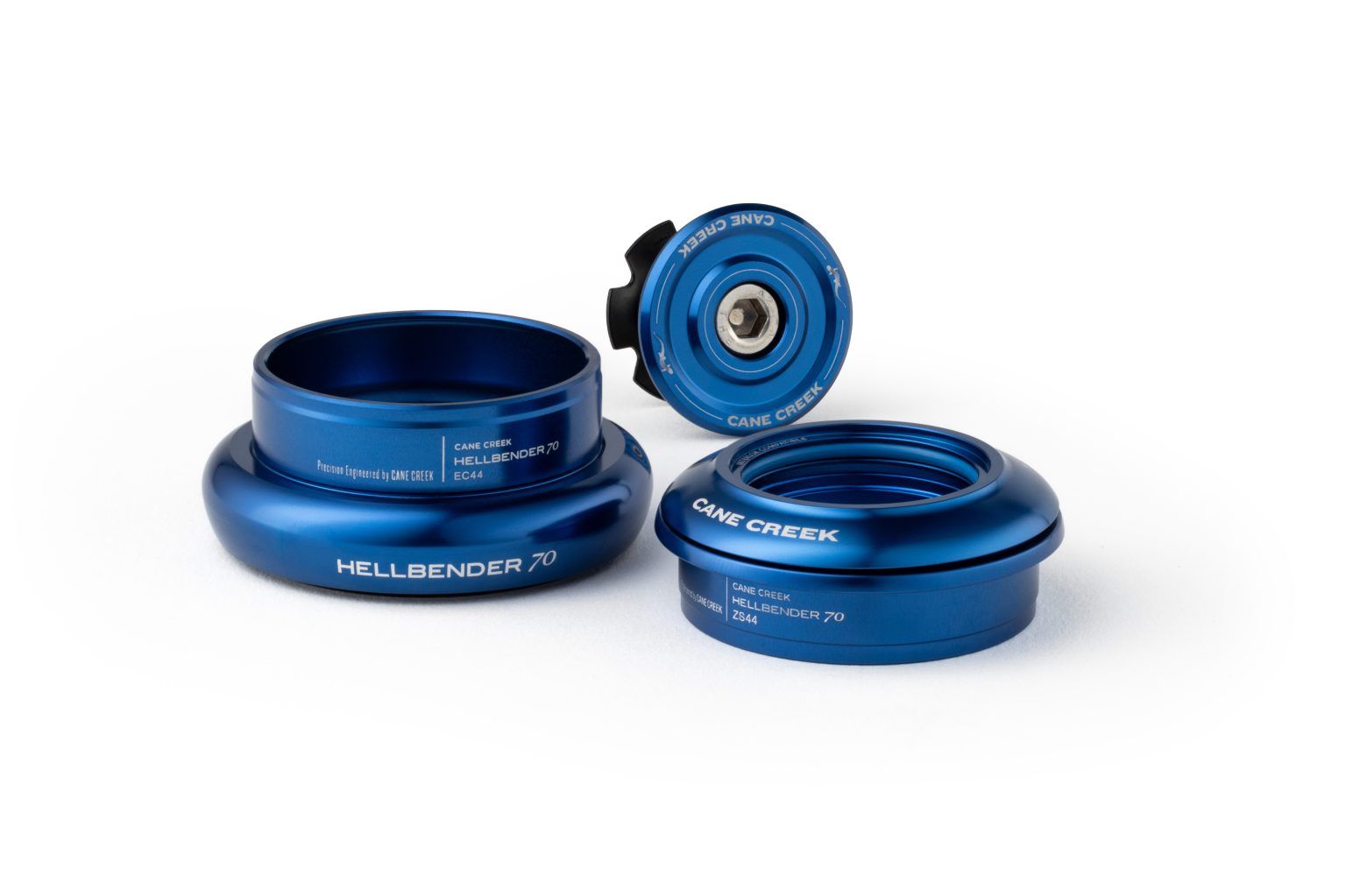 CANE CREEK HELLBENDER 70 TAPERED HEADSET, 1 1/8"-1.5", ZS44/28.6/H8 | EC44/40, SHORT, BLUE CANE CREEK HELLBENDER 70 TAPERED HEADSET, 1 1/8"-1.5", ZS44/28.6/H8 | EC44/40, SHORT, BLUE