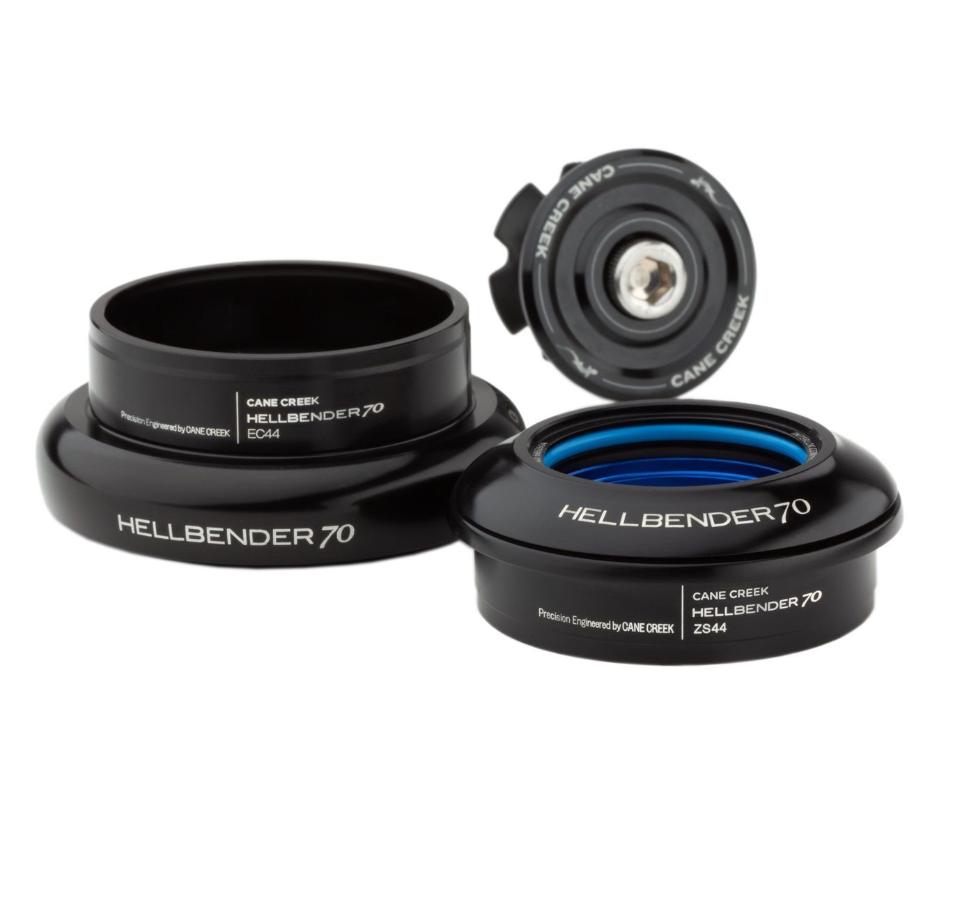 CANE CREEK HELLBENDER 70 TAPERED HEADSET, 1 1/8"-1.5", ZS44/28.6/H8 | EC44/40, SHORT, BLACK CANE CREEK HELLBENDER 70 TAPERED HEADSET, 1 1/8"-1.5", ZS44/28.6/H8 | EC44/40, SHORT, BLACK