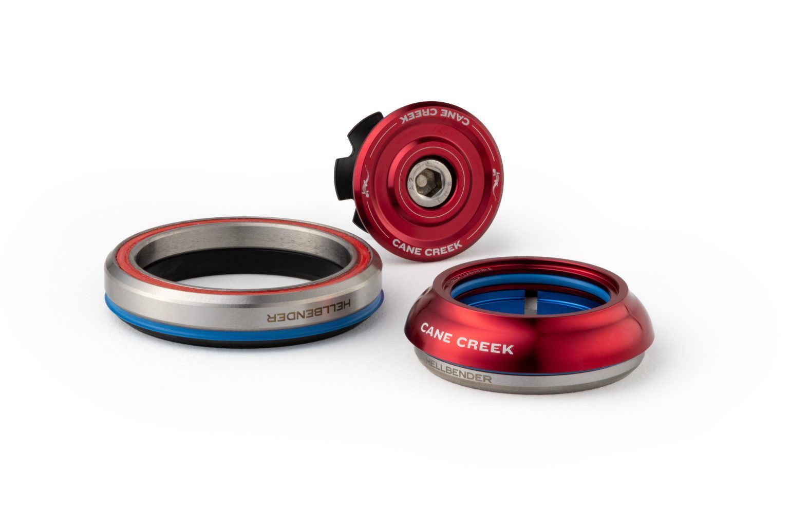 CANE CREEK HELLBENDER 70 TAPERED HEADSET, 1 1/8"-1.5", IS41/28.6/H9 | IS52/40, SHORT, RED CANE CREEK HELLBENDER 70 TAPERED HEADSET, 1 1/8"-1.5", IS41/28.6/H9 | IS52/40, SHORT, RED