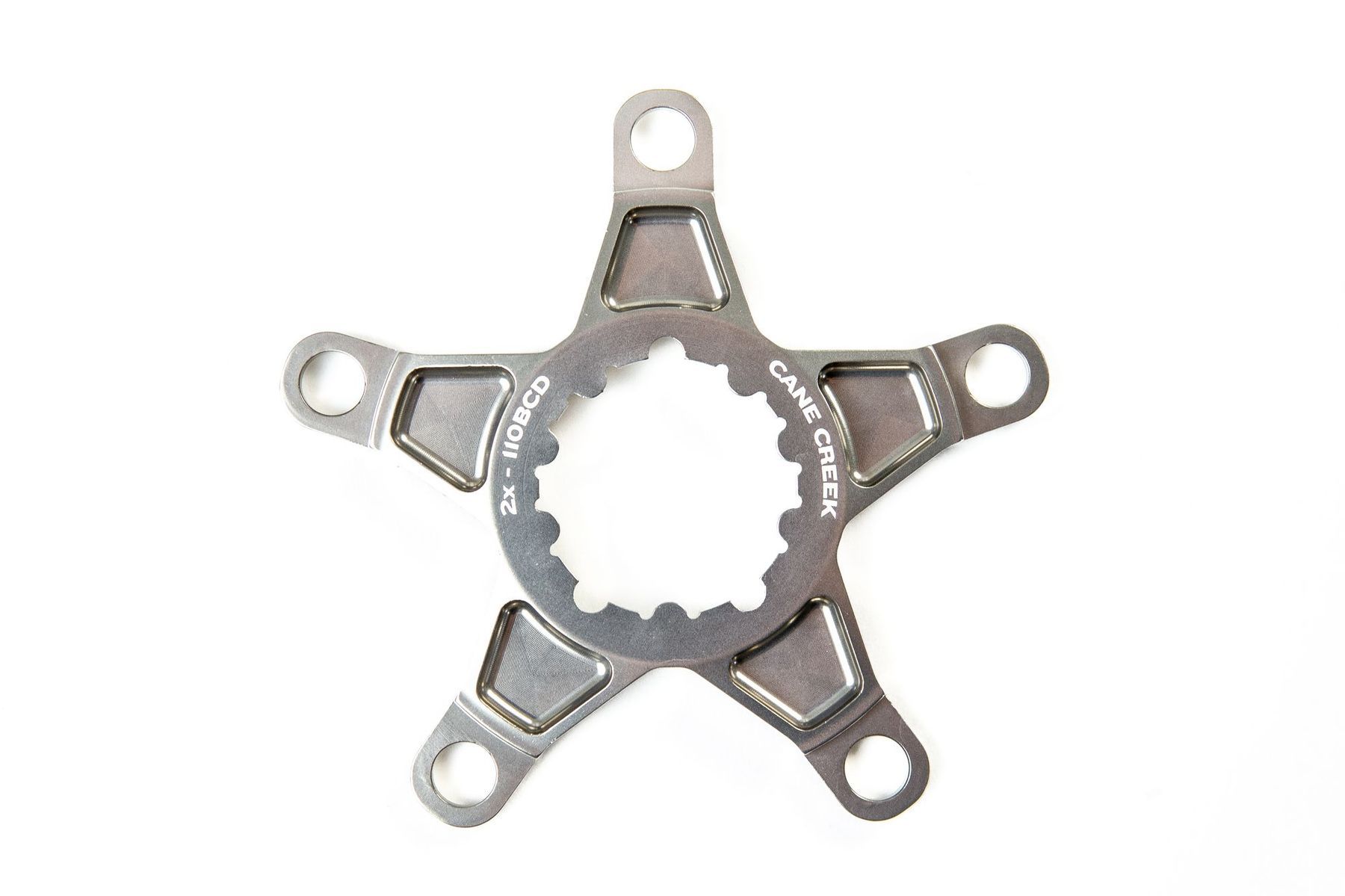 CANE CREEK EEWINGS SPIDER 2-SPEED, 110MM BCD, 5-HOLE, 32T COMPATIBLE, TITANIUM CANE CREEK EEWINGS SPIDER 2-SPEED, 110MM BCD, 5-HOLE, 32T COMPATIBLE, TITANIUM