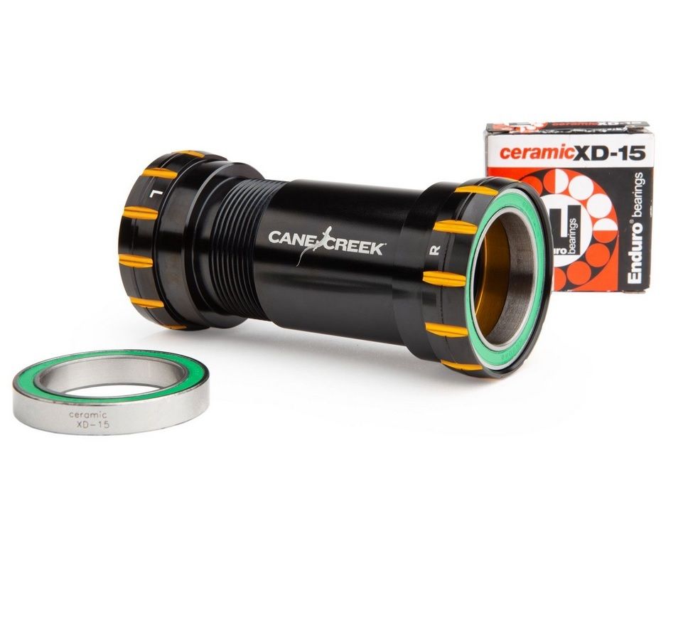 CANE CREEK HELLBENDER 110 BSA30 BOTTOM BRACKETS, CERAMIC, THREAD FIT, 30MM, 68/73MM, BLACK/GOLD CANE CREEK HELLBENDER 110 BSA30 BOTTOM BRACKETS, CERAMIC, THREAD FIT, 30MM, 68/73MM, BLACK/GOLD