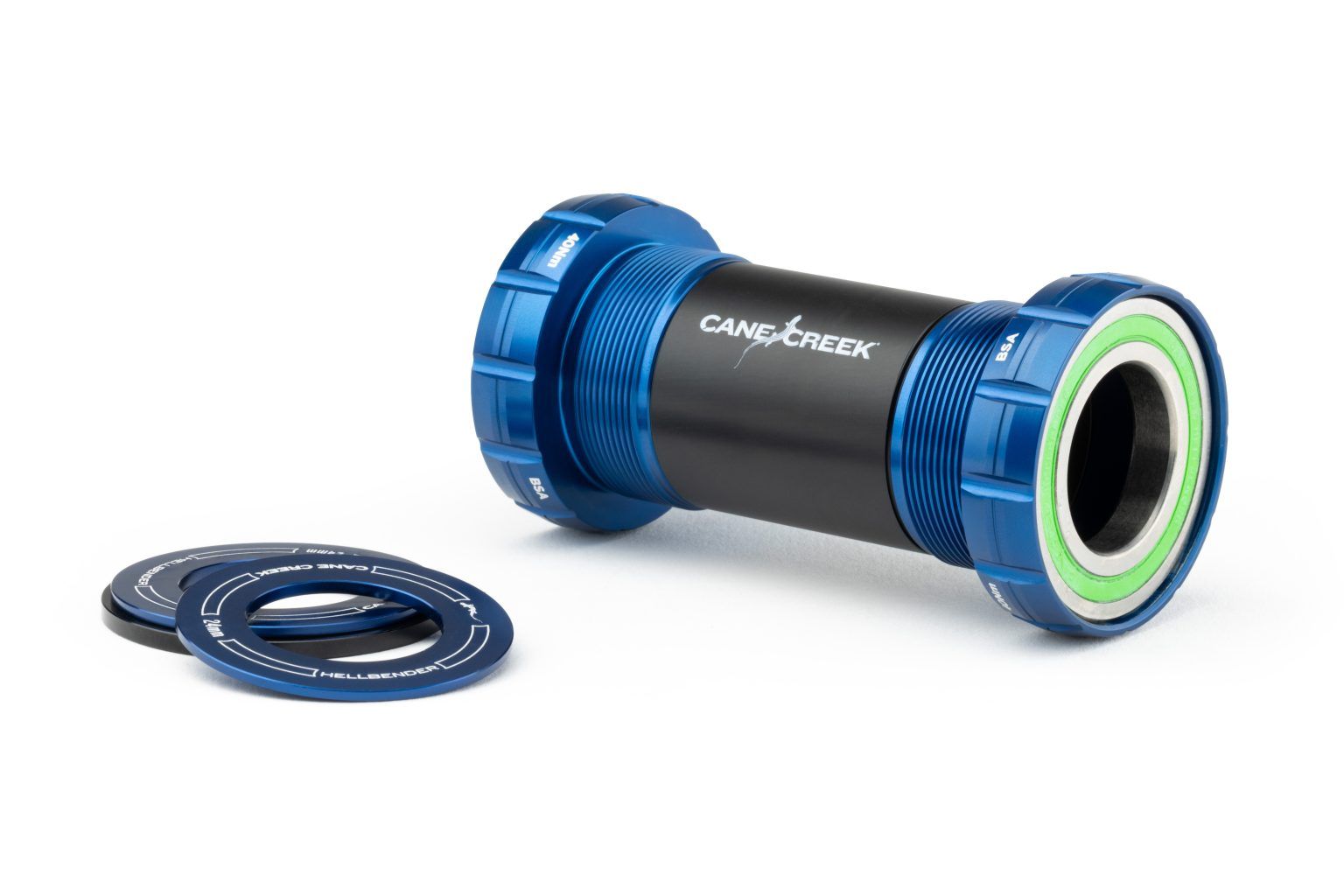CANE CREEK HELLBENDER 70 BSA30 BOTTOM BRACKETS, STAINLESS STEEL, THREAD FIT, 24MM, 68/73MM, BLUE CANE CREEK HELLBENDER 70 BSA30 BOTTOM BRACKETS, STAINLESS STEEL, THREAD FIT, 24MM, 68/73MM, BLUE