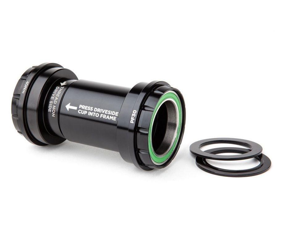 CANE CREEK HELLBENDER 70 PF30 BOTTOM BRACKETS, STAINLESS STEEL, 24MM, 68/73MM, BLACK CANE CREEK HELLBENDER 70 PF30 BOTTOM BRACKETS, STAINLESS STEEL, 24MM, 68/73MM, BLACK