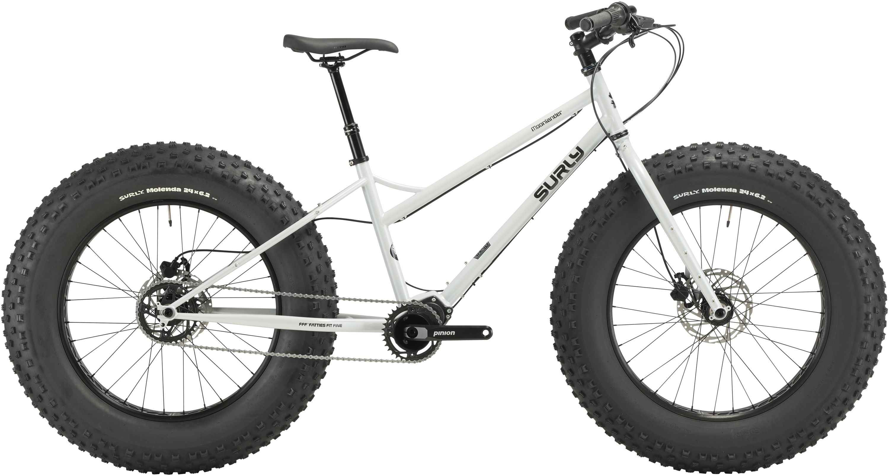 SURLY MOONLANDER FATBIKE, 24", LUNAR DUST GRAY, M SURLY MOONLANDER FATBIKE, 24", LUNAR DUST GRAY, M