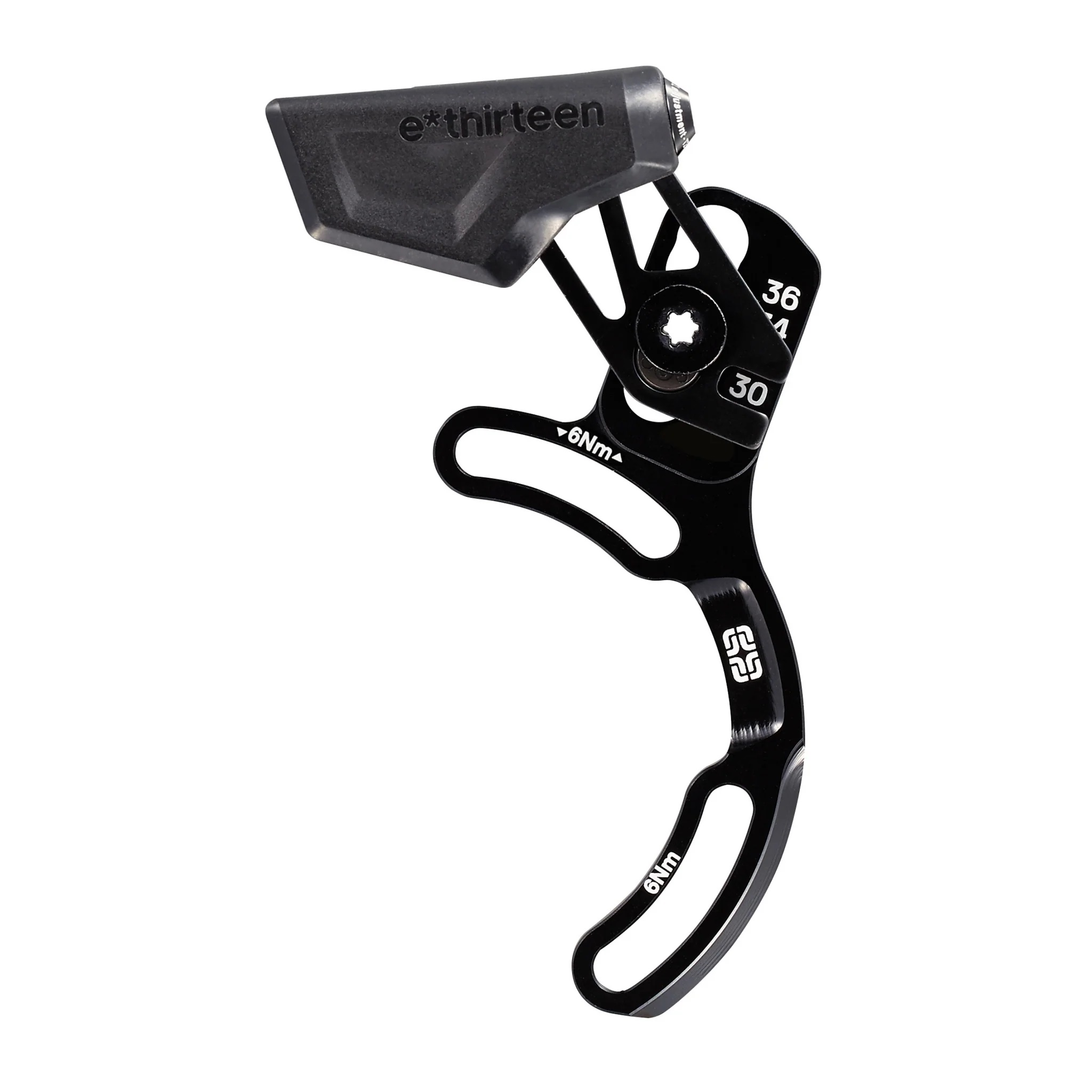 E*THIRTEEN VARIO TRAIL CHAINGUIDE, COMPACT SLIDER, ISCG 05 2-BOLT, 30-36 T., BLACK E*THIRTEEN VARIO TRAIL CHAINGUIDE, COMPACT SLIDER, ISCG 05 2-BOLT, 30-36 T., BLACK