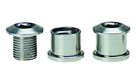 PROBLEM SOLVERS CHAINRING BOLTS AND NUTS, 8MM, 2-SPEED, 5 PCS., ALUMINIUM, BLACK PROBLEM SOLVERS CHAINRING BOLTS AND NUTS, 8MM, 2-SPEED, 5 PCS., ALUMINIUM, BLACK