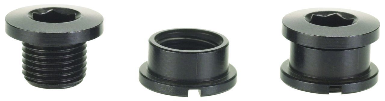 PROBLEM SOLVERS CHAINRING BOLTS AND NUTS, 10MM, 2-SPEED, 5 PCS., ALUMINIUM, BLACK PROBLEM SOLVERS CHAINRING BOLTS AND NUTS, 10MM, 2-SPEED, 5 PCS., ALUMINIUM, BLACK