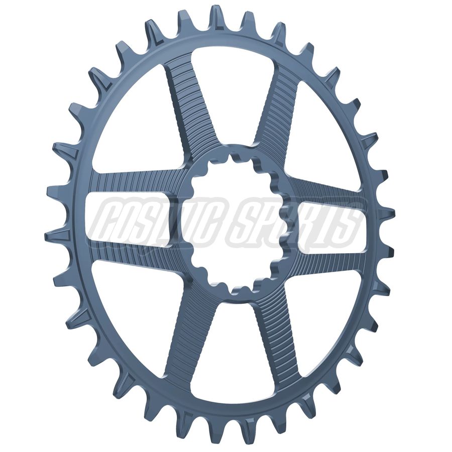 E*THIRTEEN HELIX R GUIDERING DIRECT MOUNT CHAINRING, 30 T., 52/55MM CHAIN LINE, 11/12-SPD, GREY E*THIRTEEN HELIX R GUIDERING DIRECT MOUNT CHAINRING, 30 T., 52/55MM CHAIN LINE, 11/12-SPD, GREY