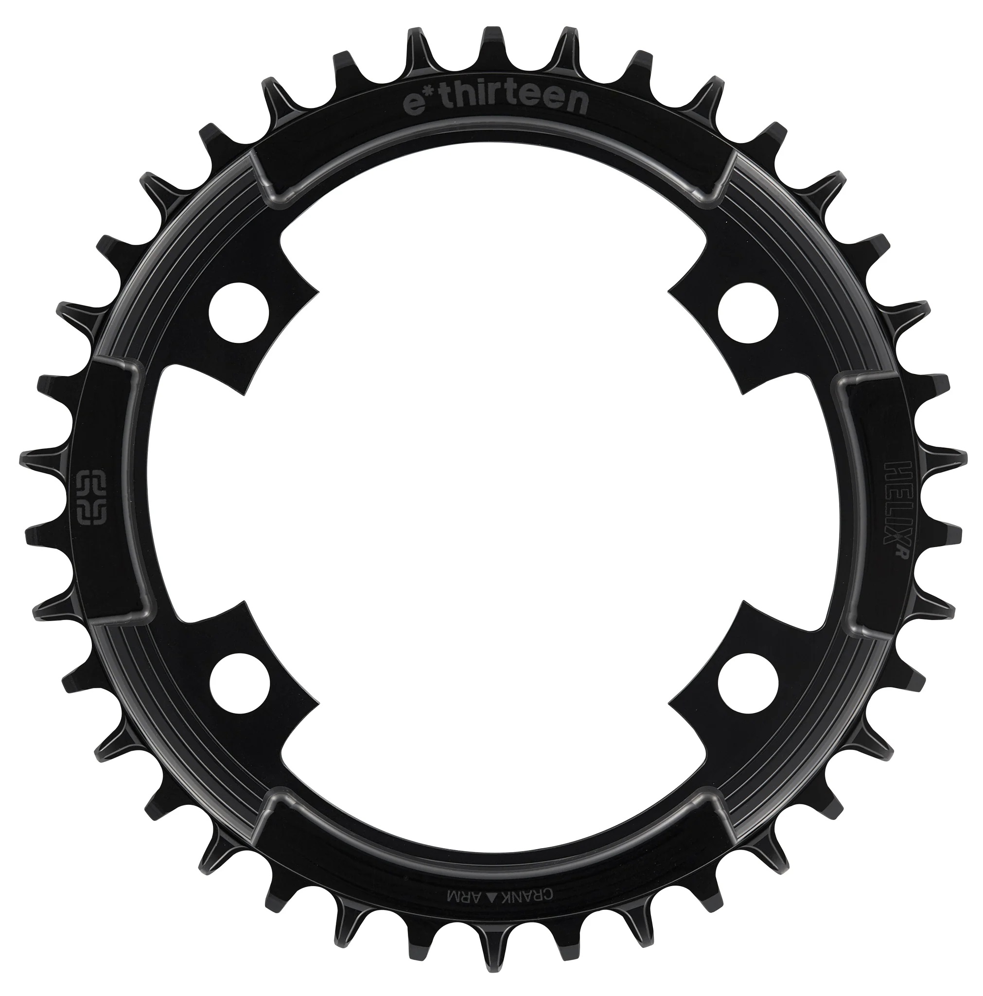 E*THIRTEEN HELIX R GUIDERING CHAINRING, 38 T., 107BCD, 11/12-SPD, GREY E*THIRTEEN HELIX R GUIDERING CHAINRING, 38 T., 107BCD, 11/12-SPD, GREY