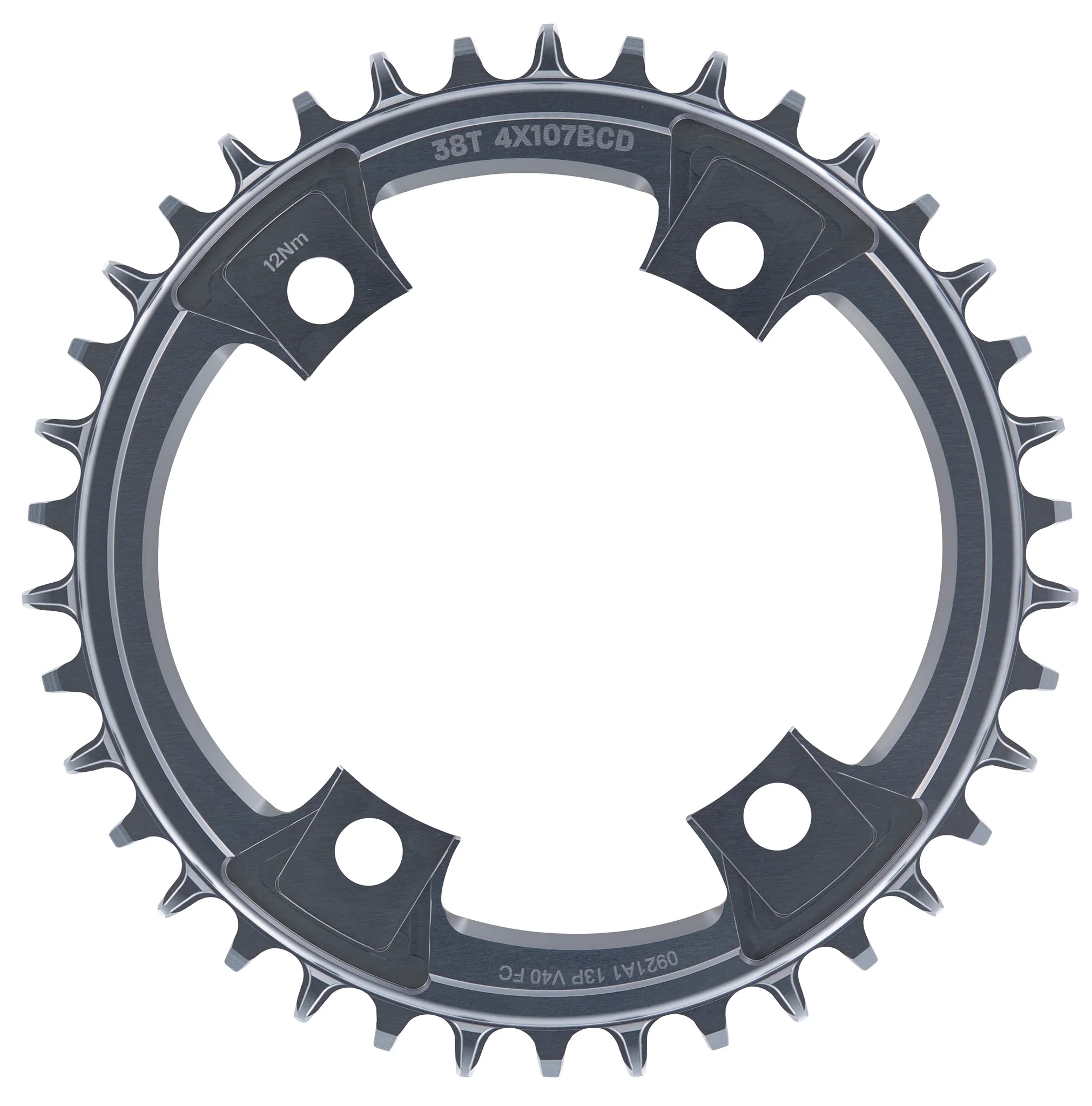 E*THIRTEEN HELIX R GUIDERING CHAINRING, 42 T., 107BCD, 11/12-SPD, GREY E*THIRTEEN HELIX R GUIDERING CHAINRING, 42 T., 107BCD, 11/12-SPD, GREY