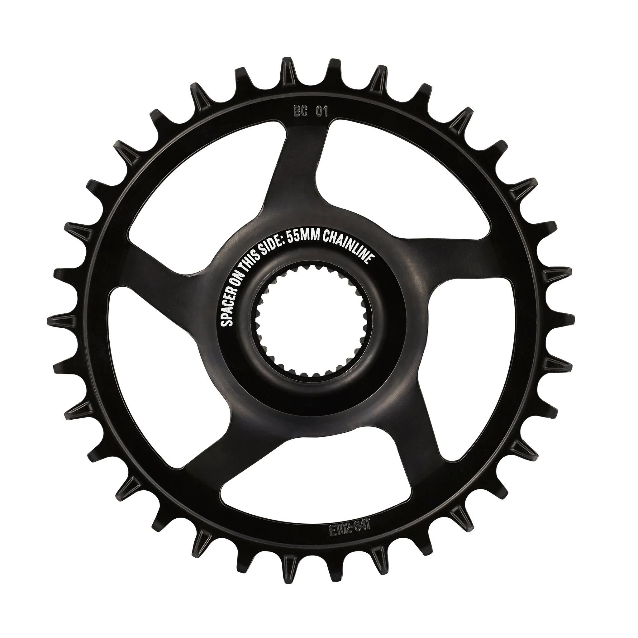 E*THIRTEEN E*SPEC BOSCH CX GEN4 DIRECT MOUNT STEEL CHAINRING, 36 T., 53/55MM CHAINLINE, BLACK E*THIRTEEN E*SPEC BOSCH CX GEN4 DIRECT MOUNT STEEL CHAINRING, 36 T., 53/55MM CHAINLINE, BLACK