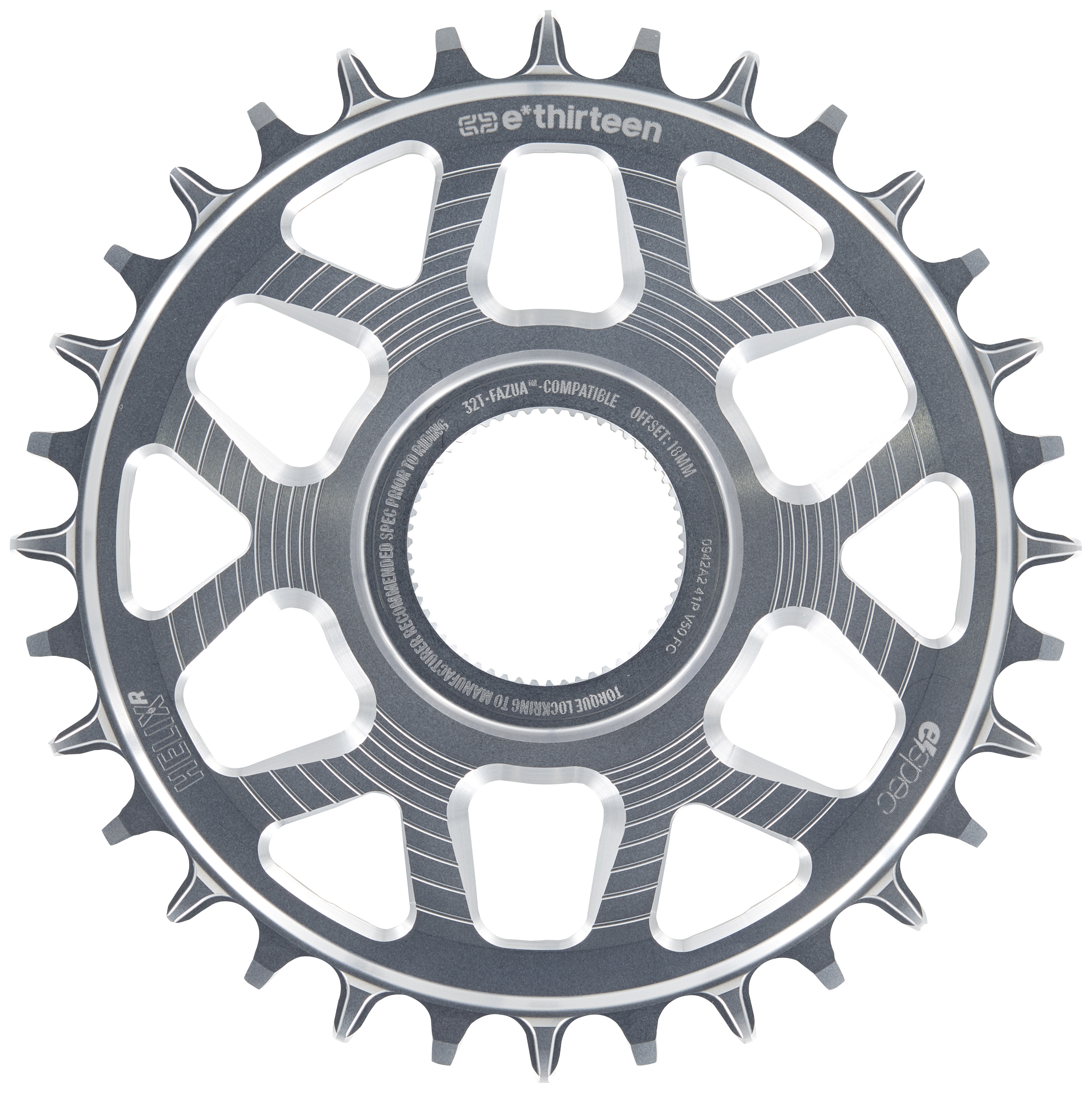 E*THIRTEEN HELIX R E*SPEC SRAM DIRECT MOUNT CHAINRING, FAZUA RIDE 60, 34 T., SILVER E*THIRTEEN HELIX R E*SPEC SRAM DIRECT MOUNT CHAINRING, FAZUA RIDE 60, 34 T., SILVER