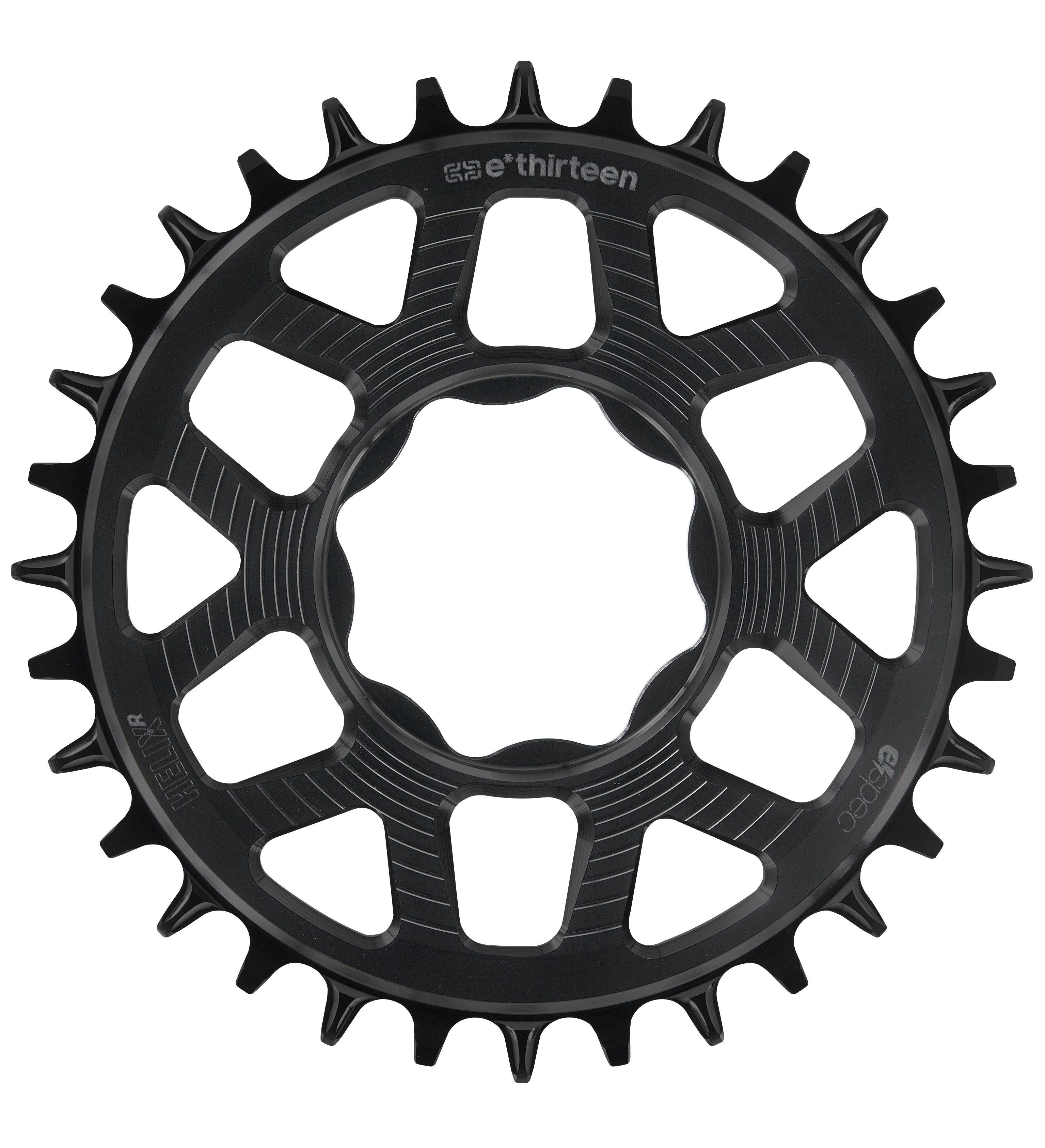 E*THIRTEEN HELIX R E*SPEC SRAM DIRECT MOUNT CHAINRING, TQ HPR50, 34 T., BLACK E*THIRTEEN HELIX R E*SPEC SRAM DIRECT MOUNT CHAINRING, TQ HPR50, 34 T., BLACK