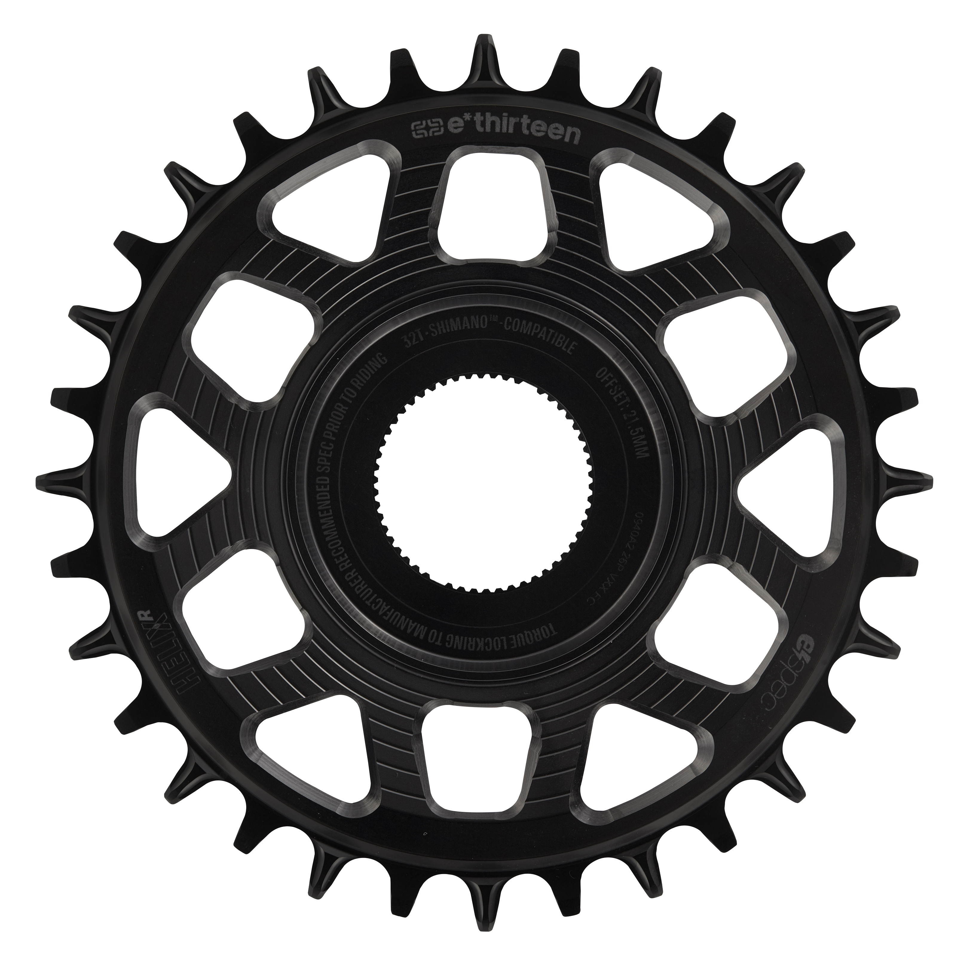 E*THIRTEEN HELIX R E*SPEC SRAM DIRECT MOUNT CHAINRING, SHIMANO EP8, 32 T., BLACK E*THIRTEEN HELIX R E*SPEC SRAM DIRECT MOUNT CHAINRING, SHIMANO EP8, 32 T., BLACK