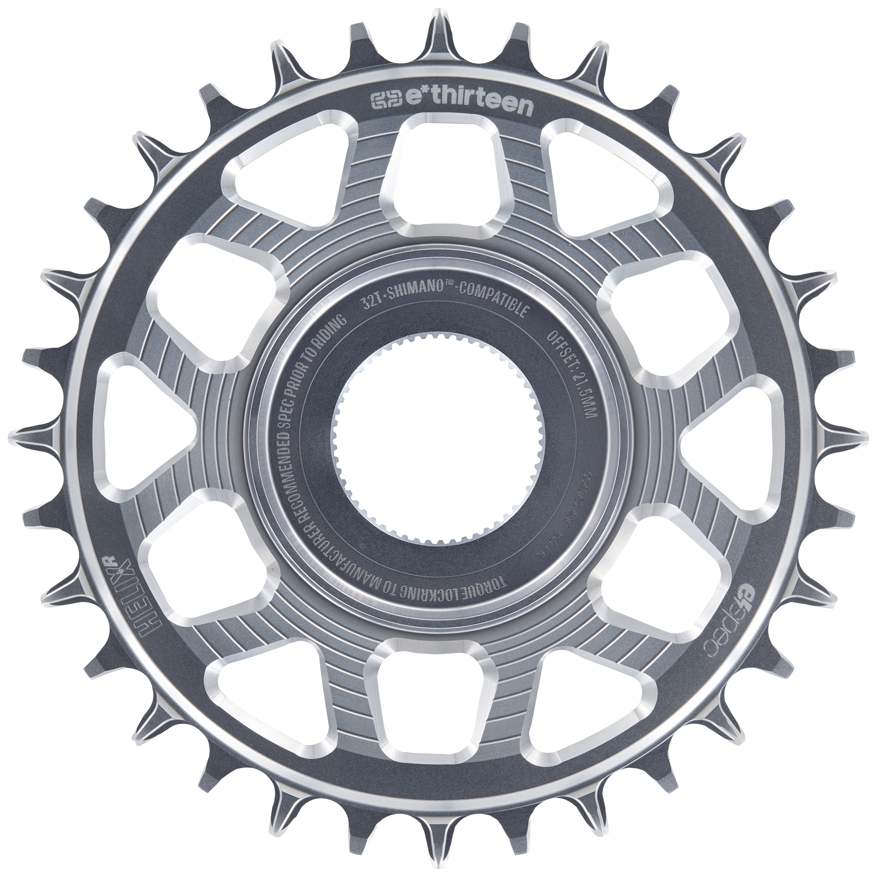E*THIRTEEN HELIX R E*SPEC SRAM DIRECT MOUNT CHAINRING, SHIMANO EP8, 34 T., SILVER E*THIRTEEN HELIX R E*SPEC SRAM DIRECT MOUNT CHAINRING, SHIMANO EP8, 34 T., SILVER