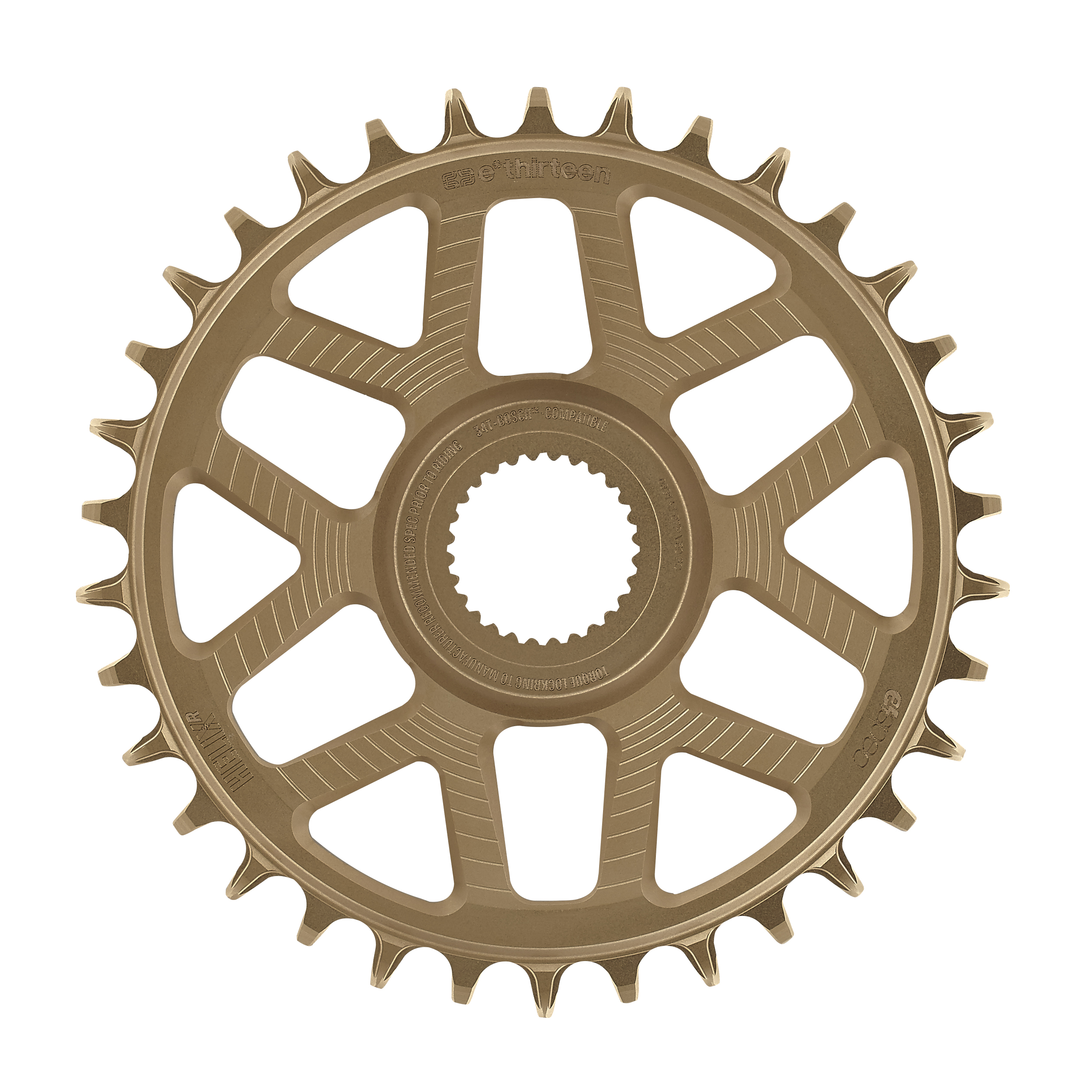 E*THIRTEEN HELIX R E*SPEC SRAM DIRECT MOUNT CHAINRING, BOSCH SX/CX GEN4, 34 T., 11/12-SPD, BRONZE
