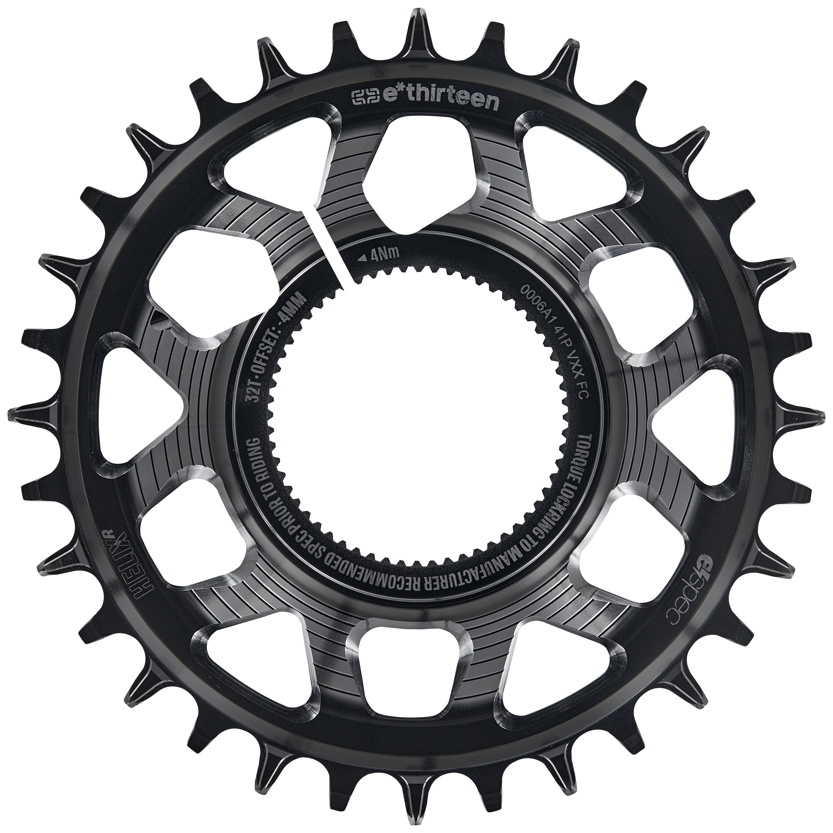 E*THIRTEEN HELIX R E*SPEC SRAM DIRECT MOUNT CHAINRING, KENEVO/LEVO SL 1.1, 32 T., BLACK E*THIRTEEN HELIX R E*SPEC SRAM DIRECT MOUNT CHAINRING, KENEVO/LEVO SL 1.1, 32 T., BLACK