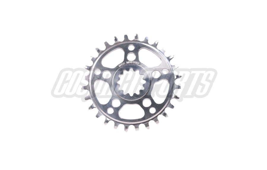WHITE INDUSTRIES ENO17 TSR DIRECT MOUNT CHAINRING, POLISHED SILVER, 28 Z. WHITE INDUSTRIES ENO17 TSR DIRECT MOUNT CHAINRING, POLISHED SILVER, 28 Z.