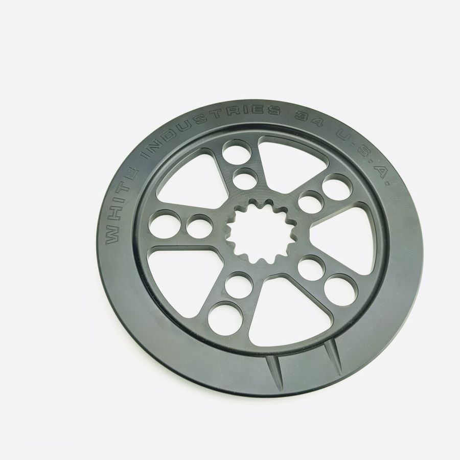 WHITE INDUSTRIES ENO DIRECT MOUNT SINGLESPEED BASHGUARD/CHAINRING, BLACK, 34 Z. WHITE INDUSTRIES ENO DIRECT MOUNT SINGLESPEED BASHGUARD/CHAINRING, BLACK, 34 Z.