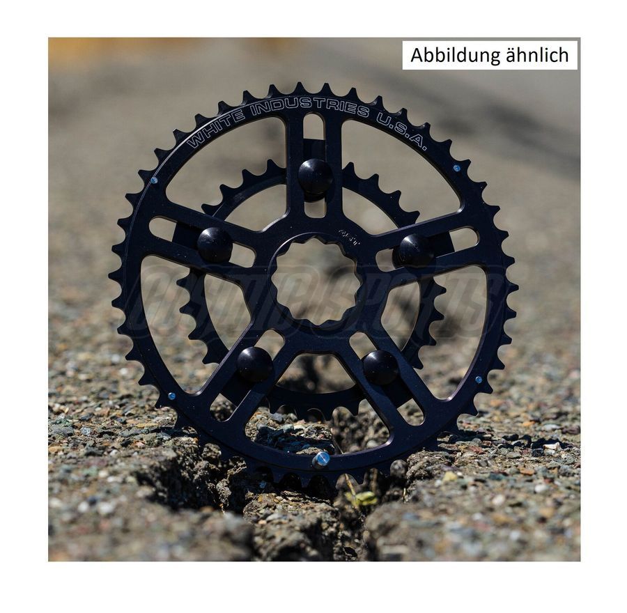 WHITE INDUSTRIES VBC17 DIRECT MOUNT CHAINRING, OUTER, BLACK, 38 Z. WHITE INDUSTRIES VBC17 DIRECT MOUNT CHAINRING, OUTER, BLACK, 38 Z.